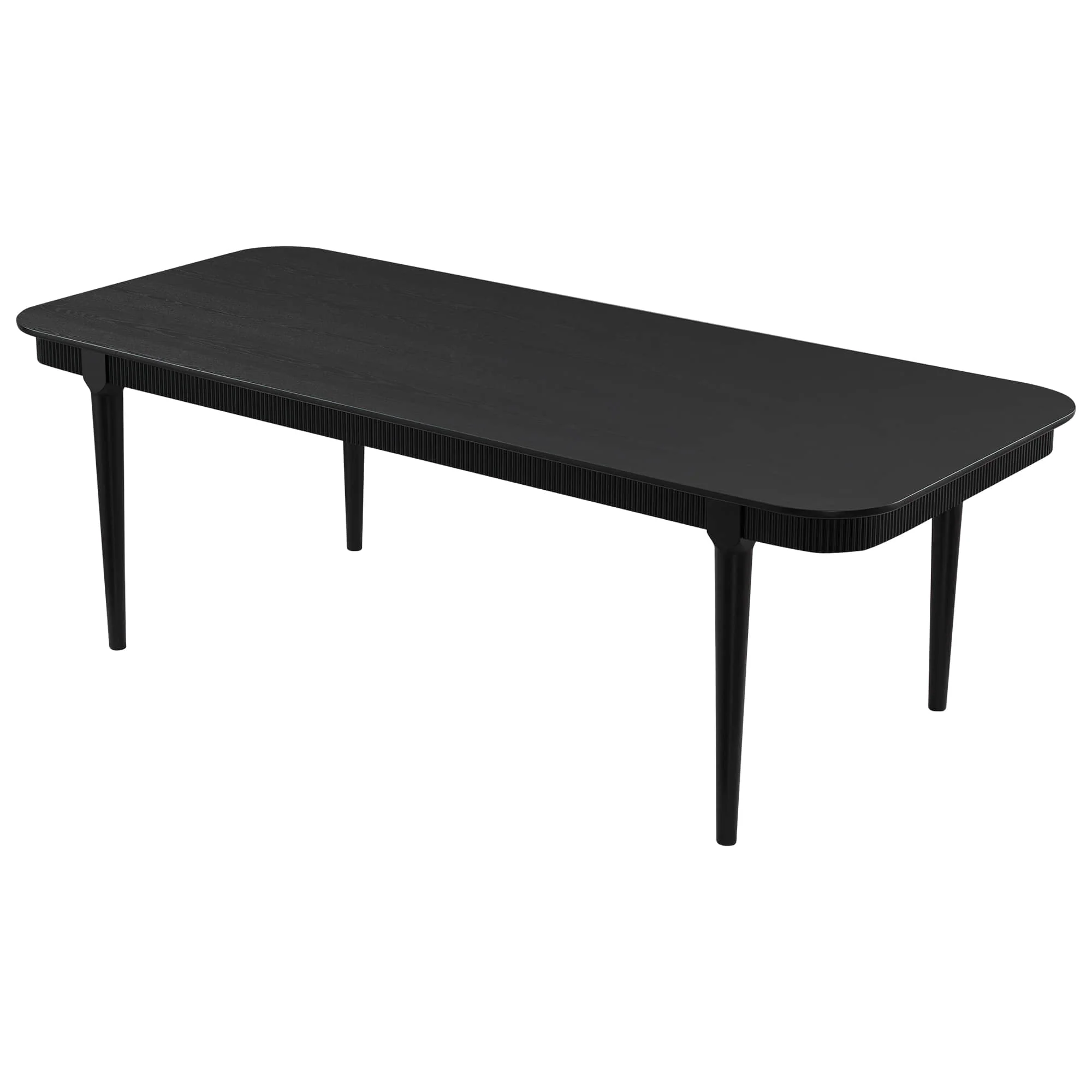 64.6" Nala Rectangular Fluted Wood Dining Table - Image 12
