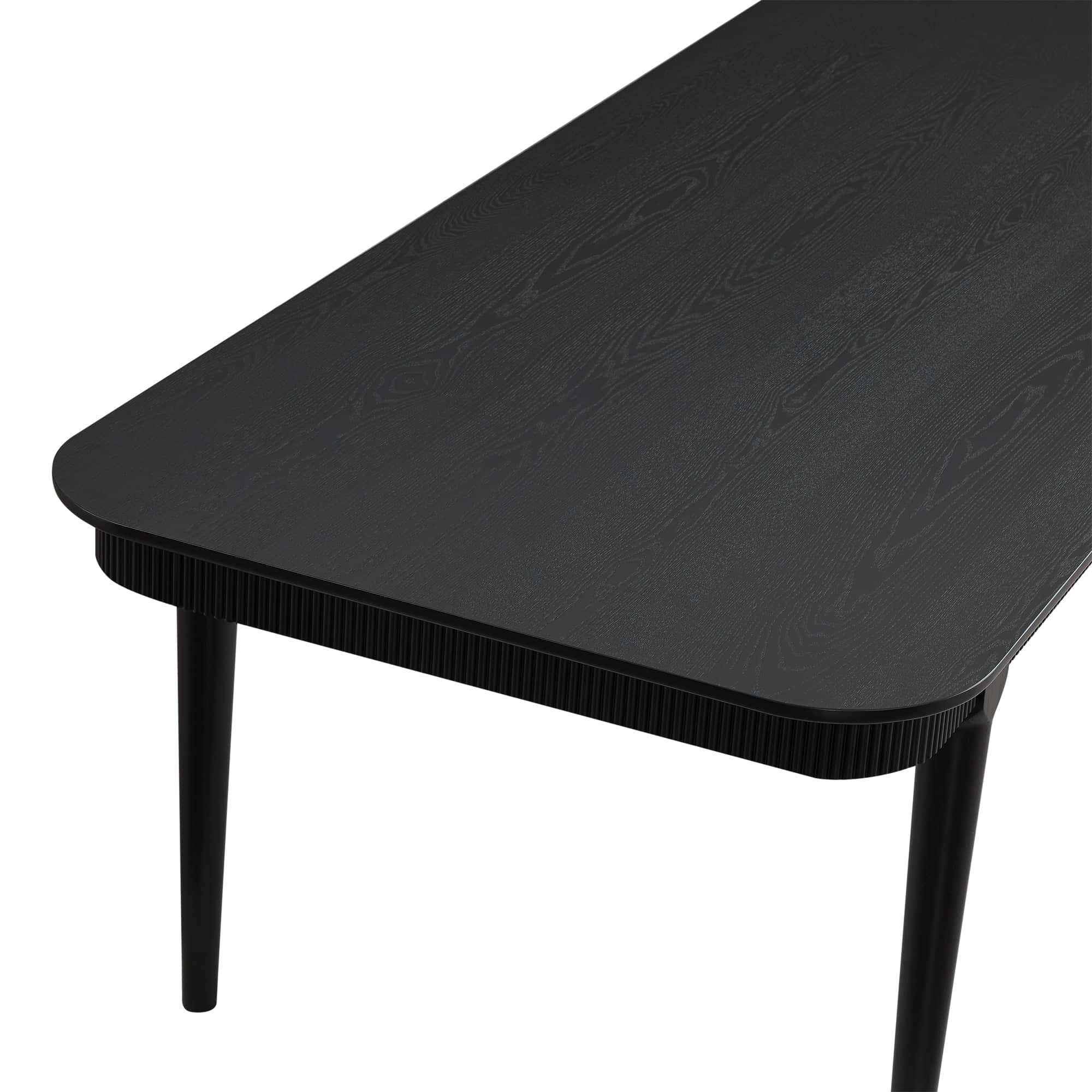 64.6" Nala Rectangular Fluted Wood Dining Table - Image 15