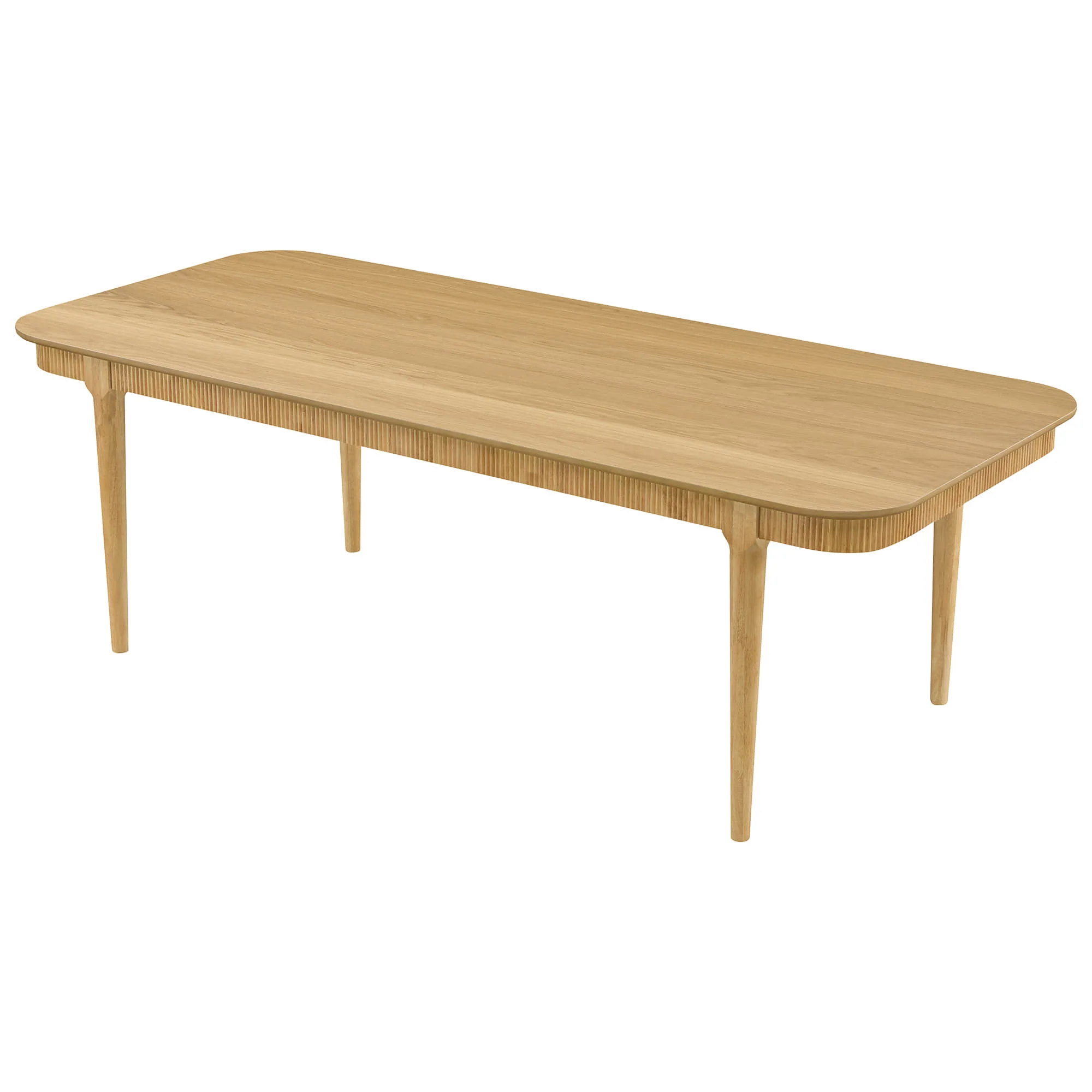 64.6" Nala Rectangular Fluted Wood Dining Table - Image 17