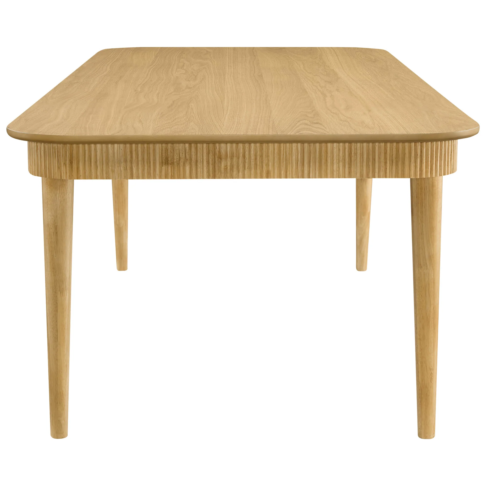 64.6" Nala Rectangular Fluted Wood Dining Table - Image 18