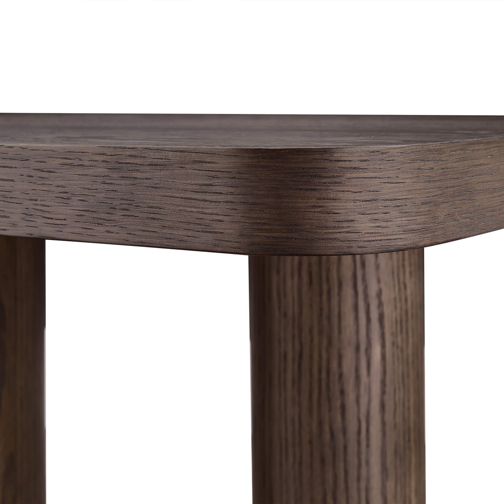 55" Eason Mid-century Oak Wood Console Table - Image 3