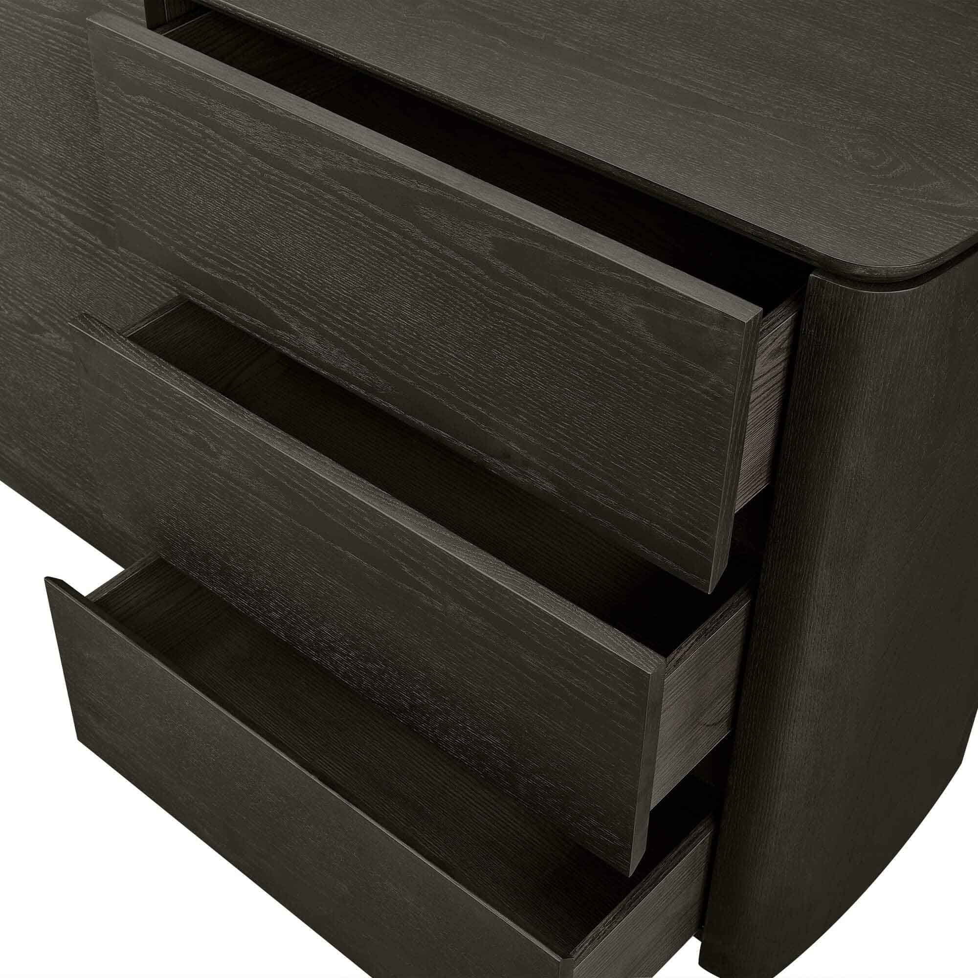 63" Samuel Scandinavian Sideboard with Metallic Lacquer Door - Image 5