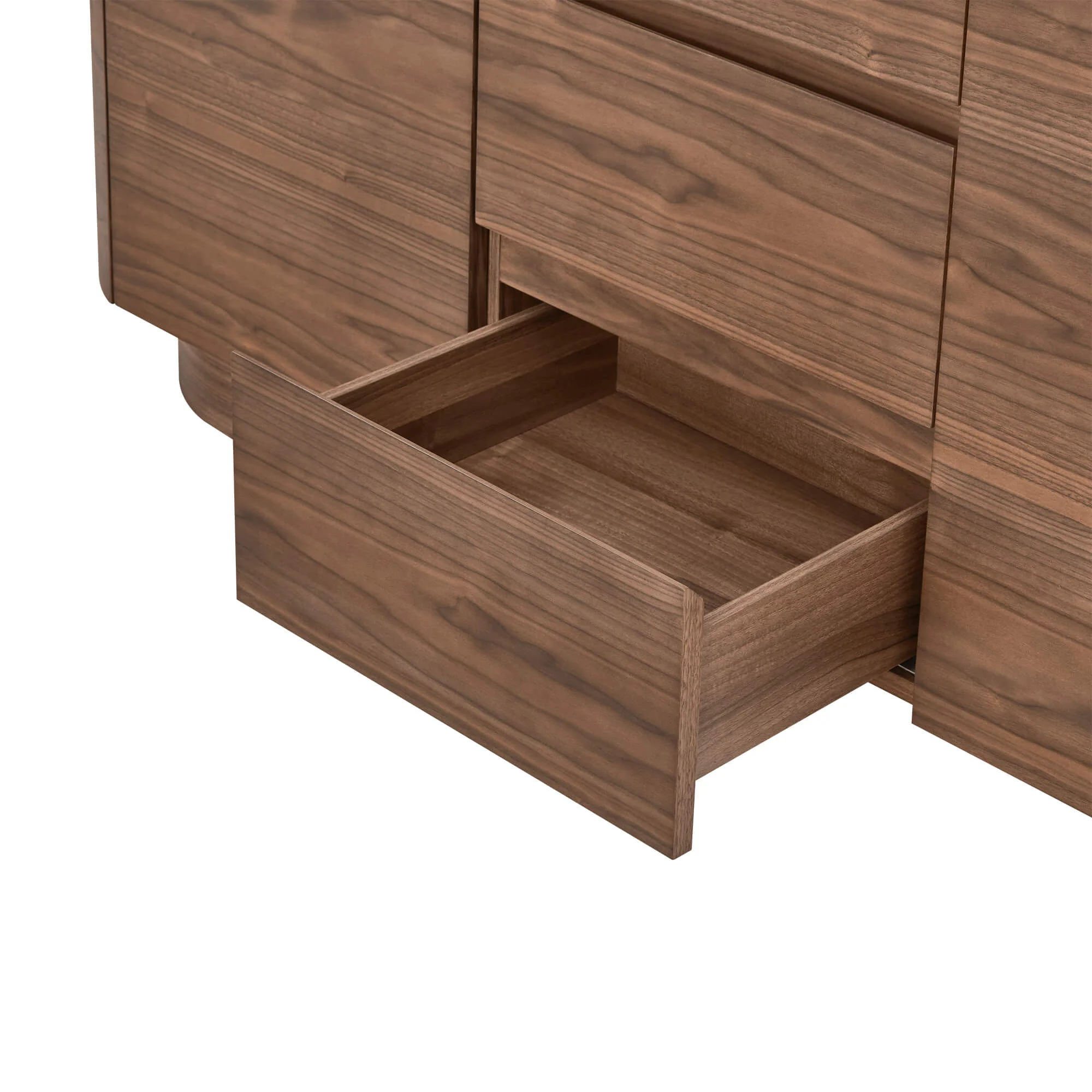 63" Todd Walnut Sideboard with Cylindrical Base - Image 12