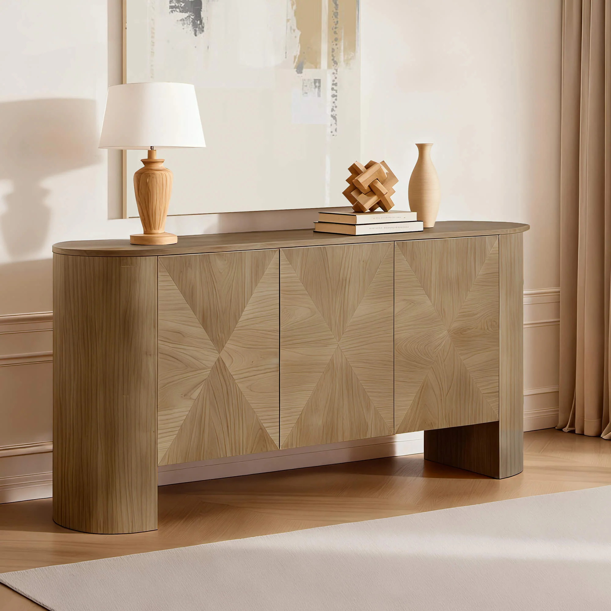 67'' Bryan Solid Wood Push-to-Open Sideboard - Image 3