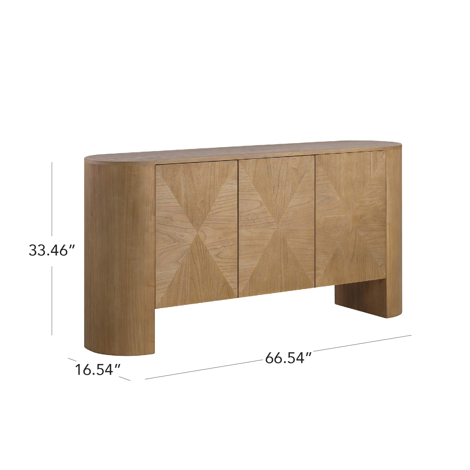 67'' Bryan Solid Wood Push-to-Open Sideboard - Image 8
