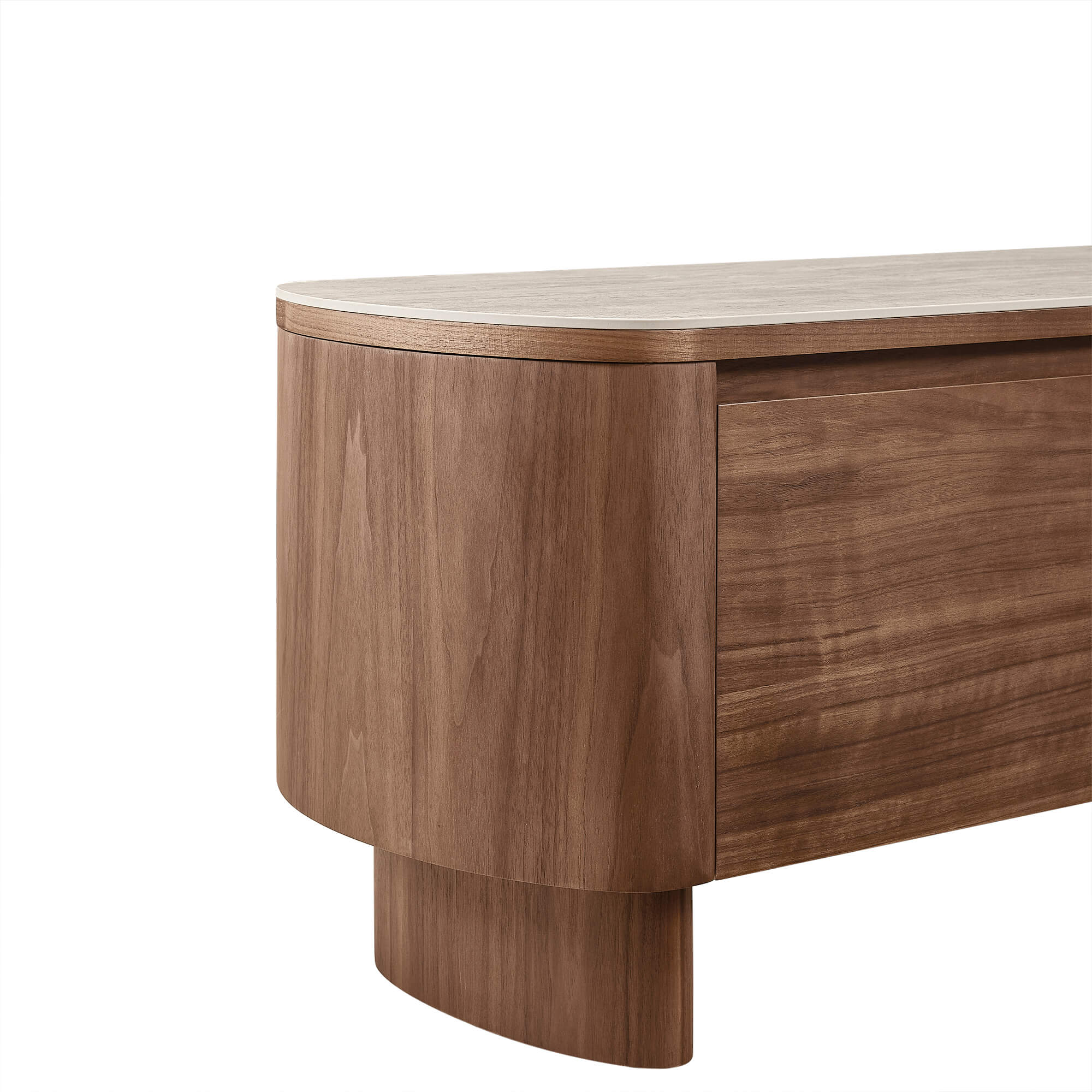 71" Chad Classic Open Shelf Functional TV Stand with Travertine - Image 11