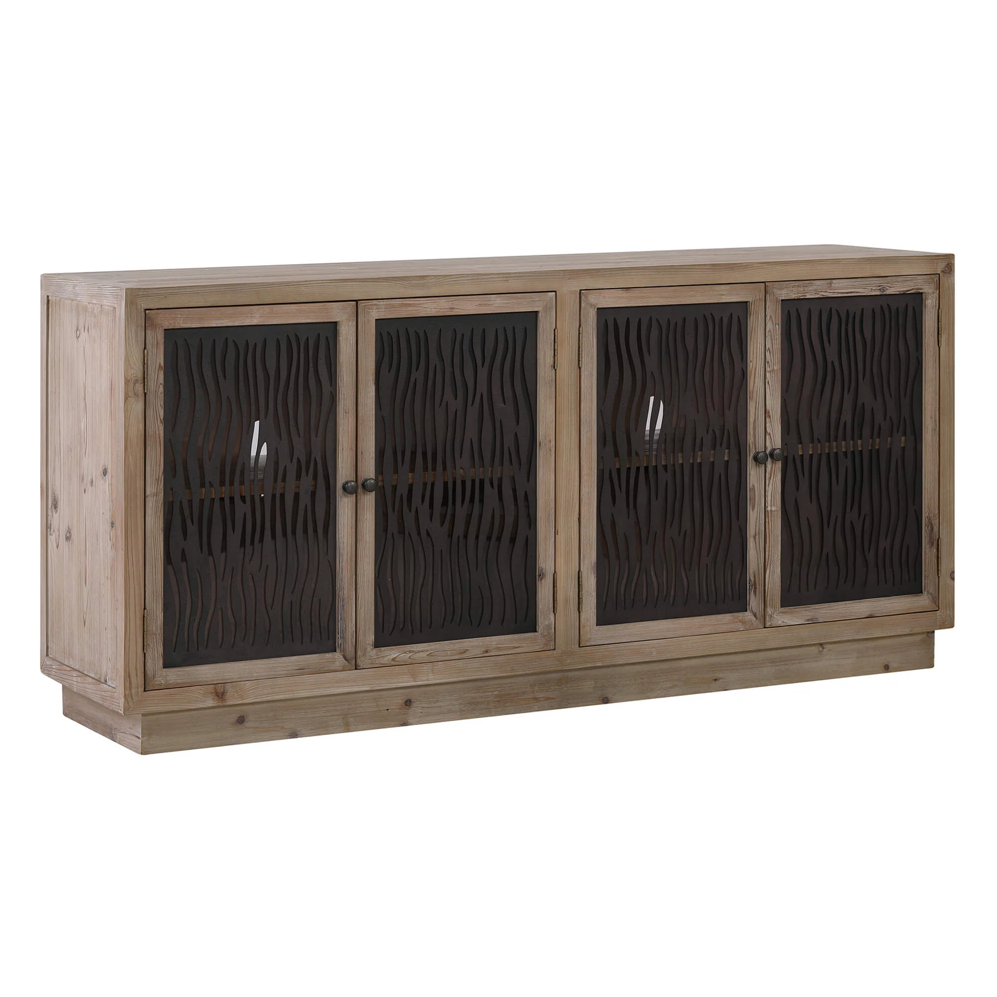 71'' Ethan Farmhouse Solid Wood Display Sideboard Buffet - Image 6