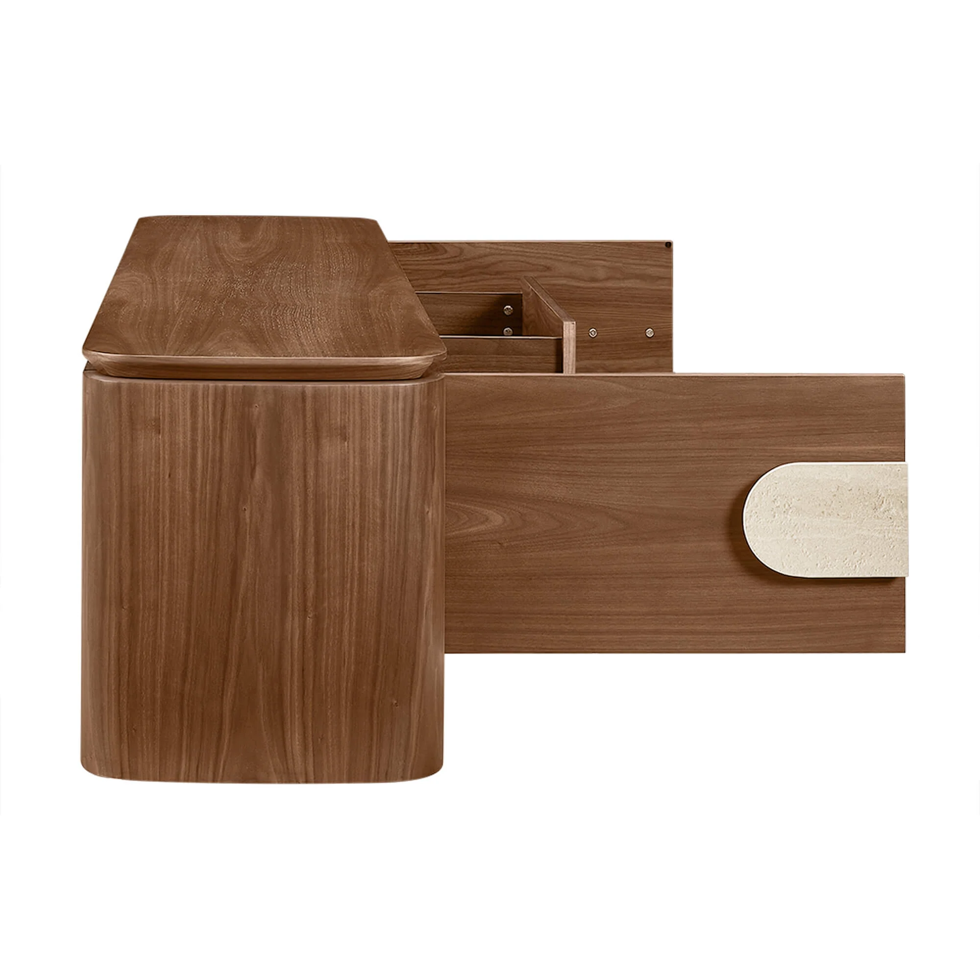 71" Otis Modern Wood Stylish Handles TV Stand - Image 12