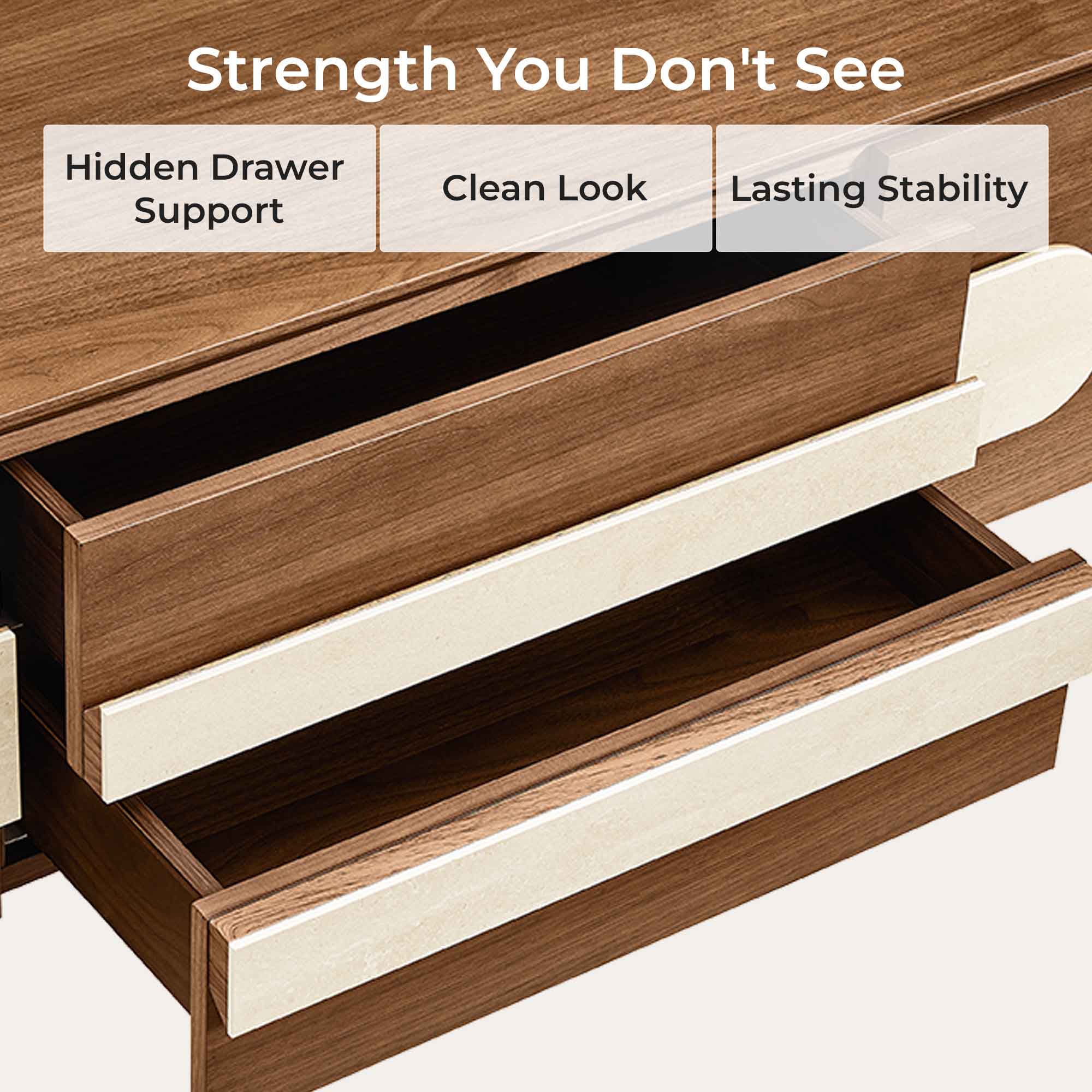 71" Otis Modern Wood Stylish Handles TV Stand - Image 6