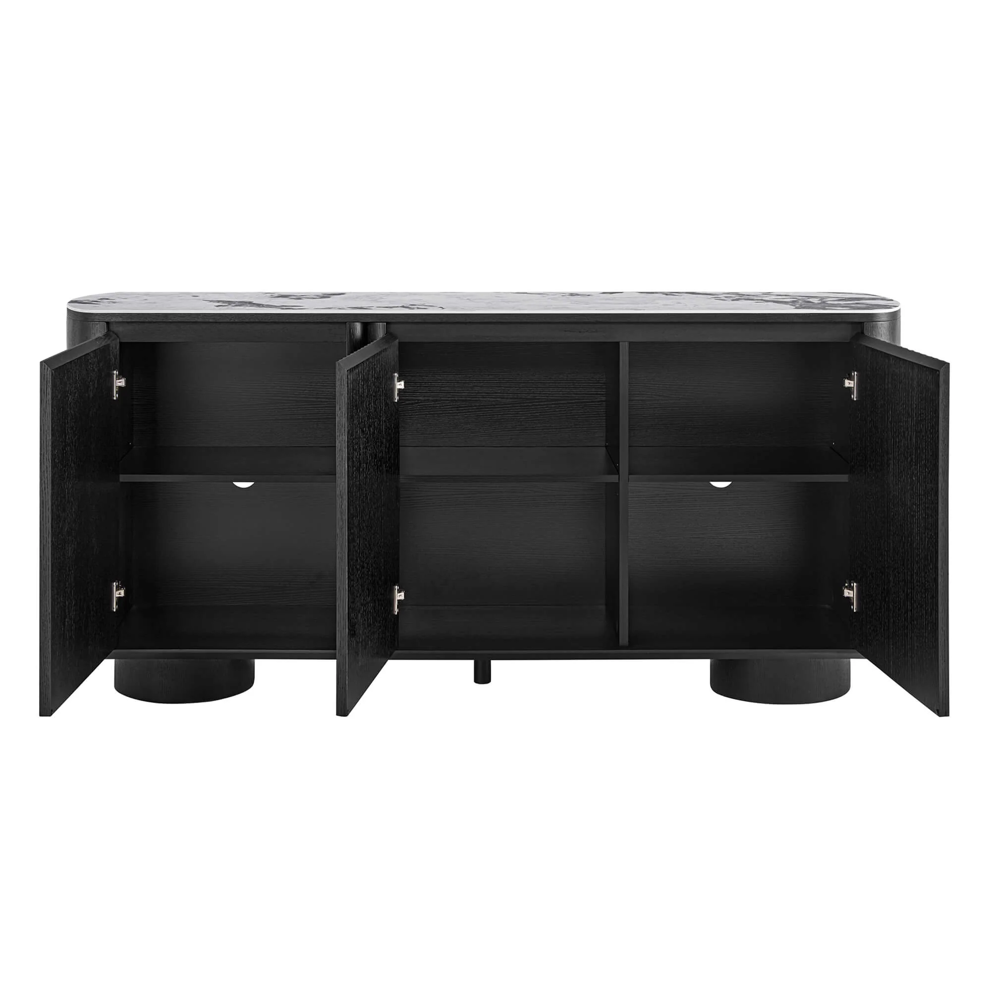 71" Rex Contemporary Fluted Multi-section Sideboard Buffet - Image 9