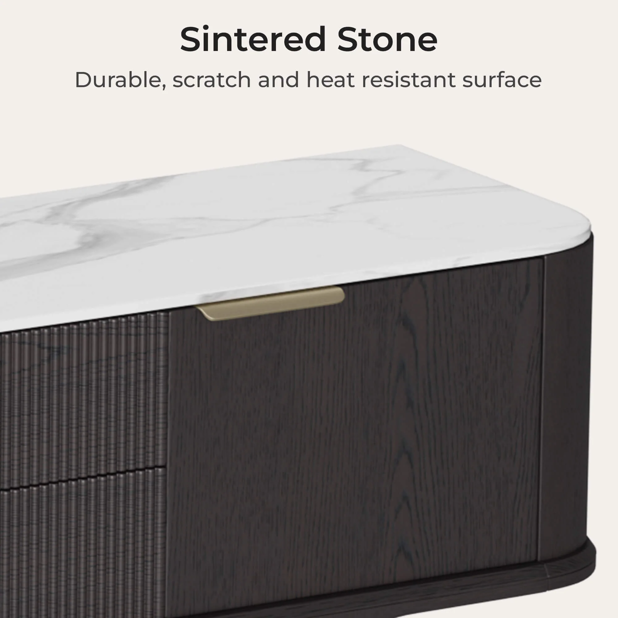 79" Irais Solid Wood TV Stand with Sintered Stone - Image 14