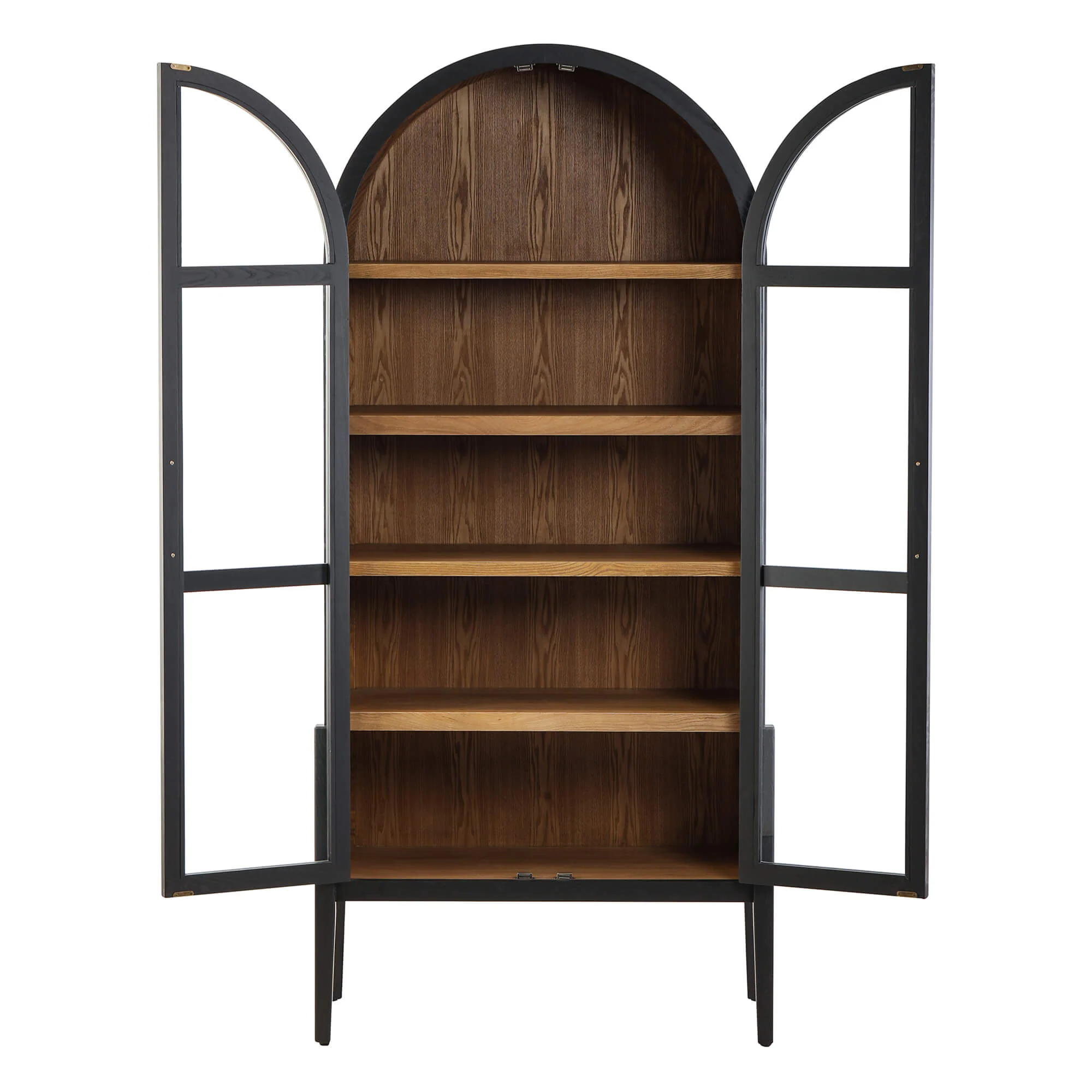 83" Kyle Solid Wood Arched Tall Cabinet Sideboard - Image 6