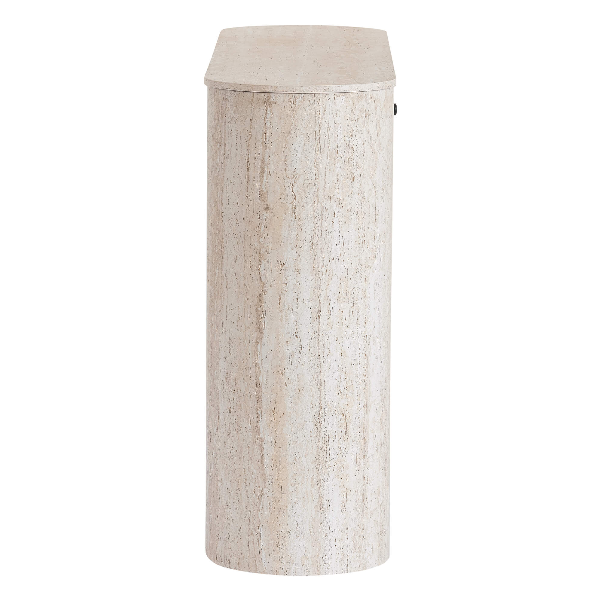 63" Aaron Travertine Electric Fireplace Sideboard - Image 11