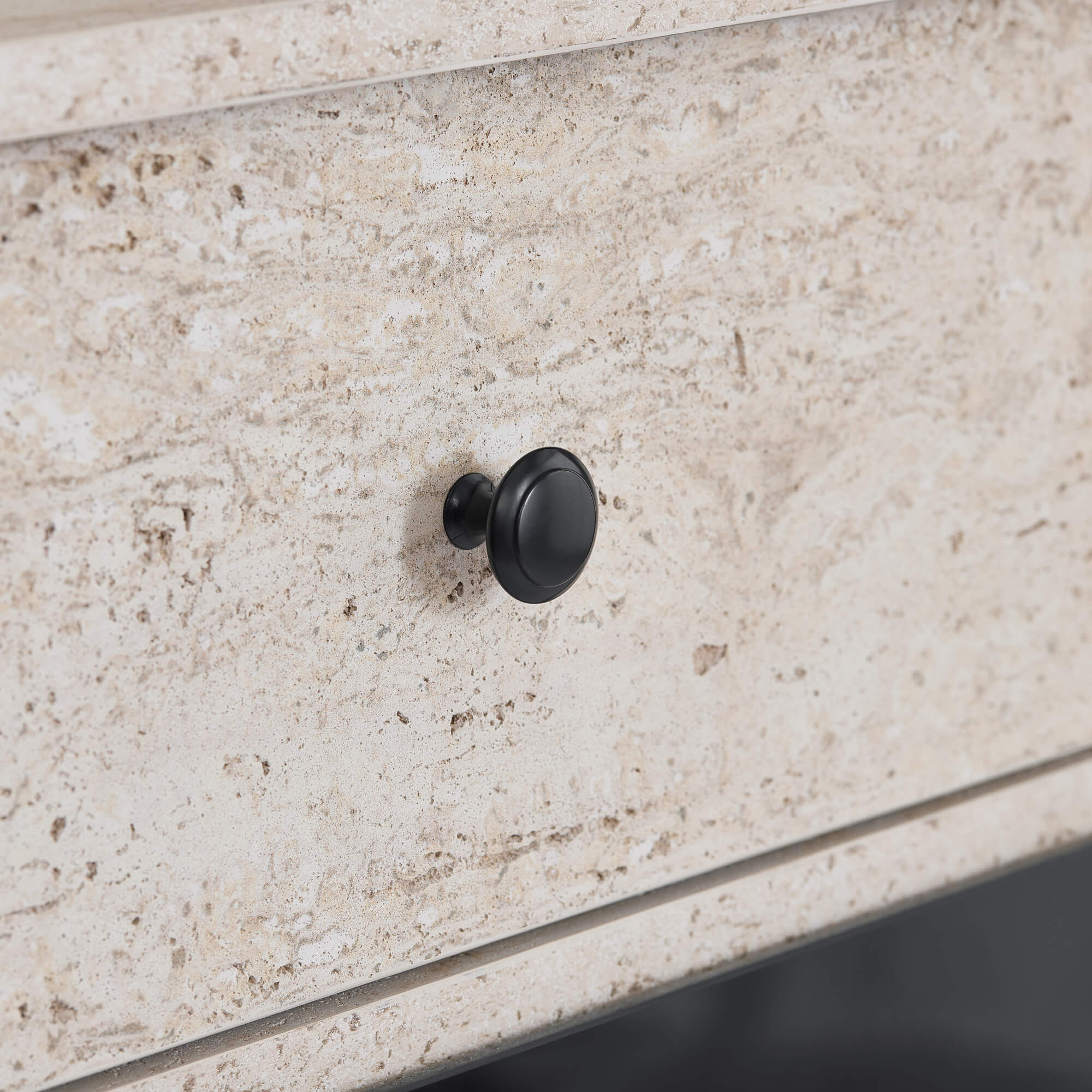 63" Aaron Travertine Electric Fireplace Sideboard - Image 5