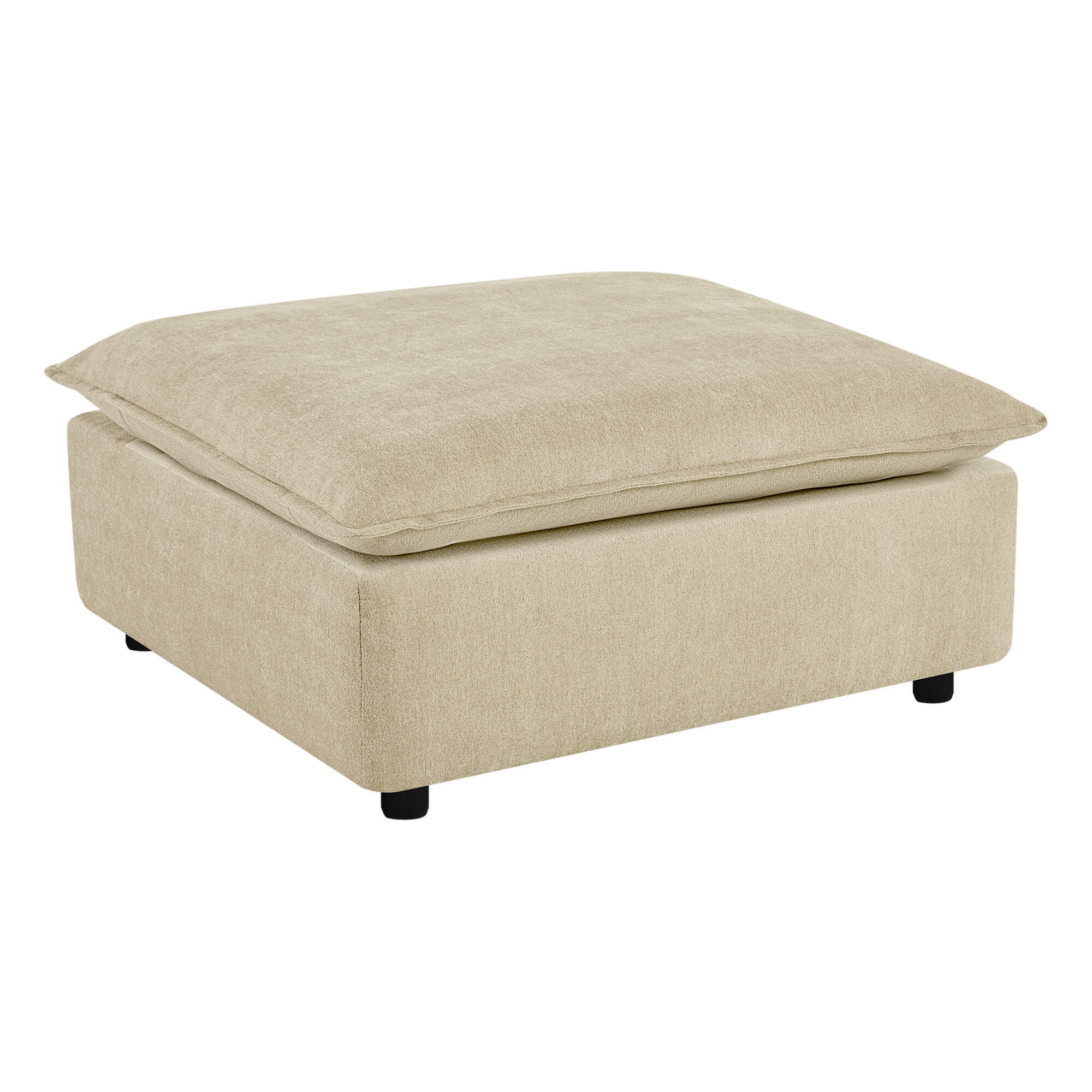 Ace Minimalist Chenille Cozy Ottoman - Image 5