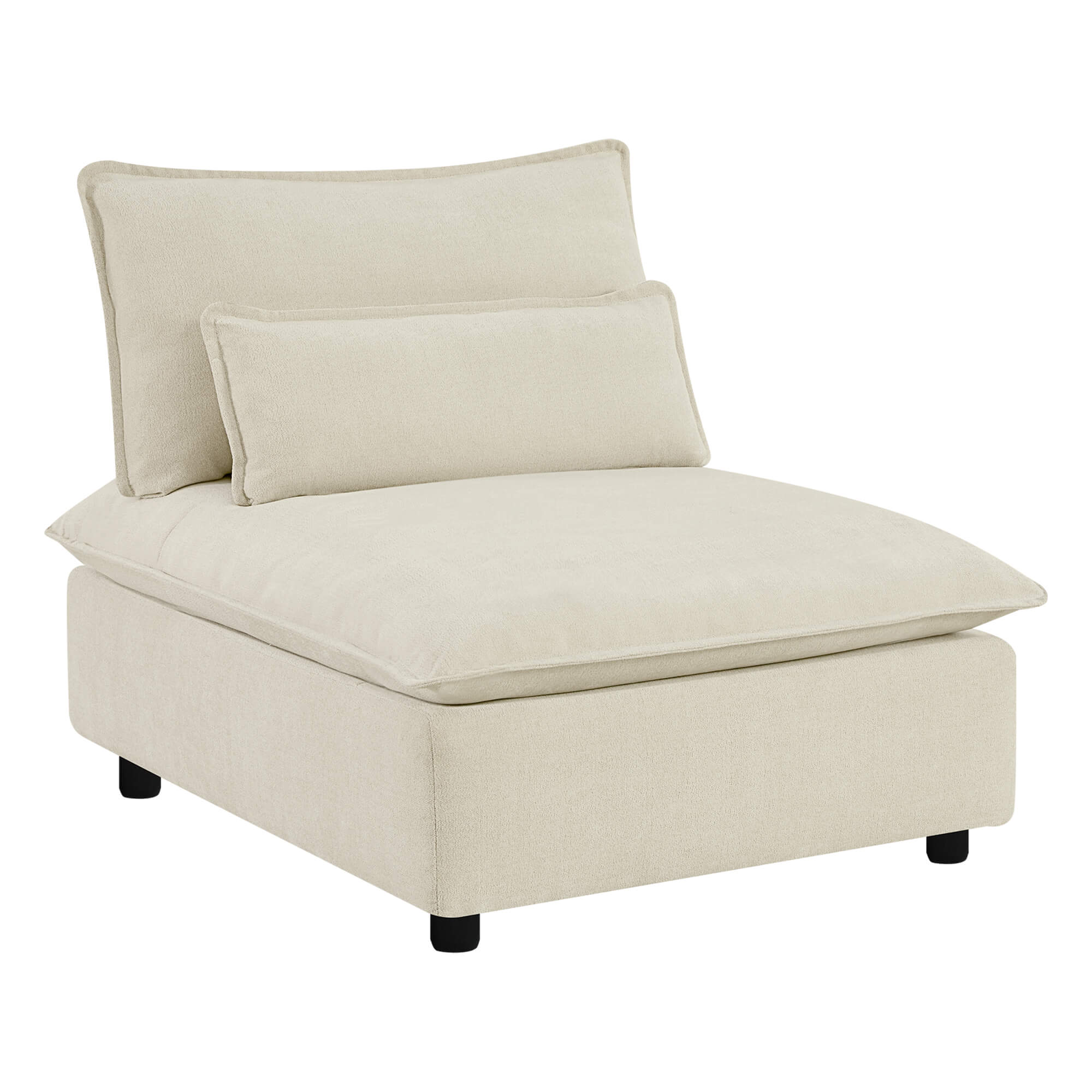 Ace Minimalist Chenille Adjustable Backrest 6-Seater Modular Sofa with Storage Armrest - Image 26