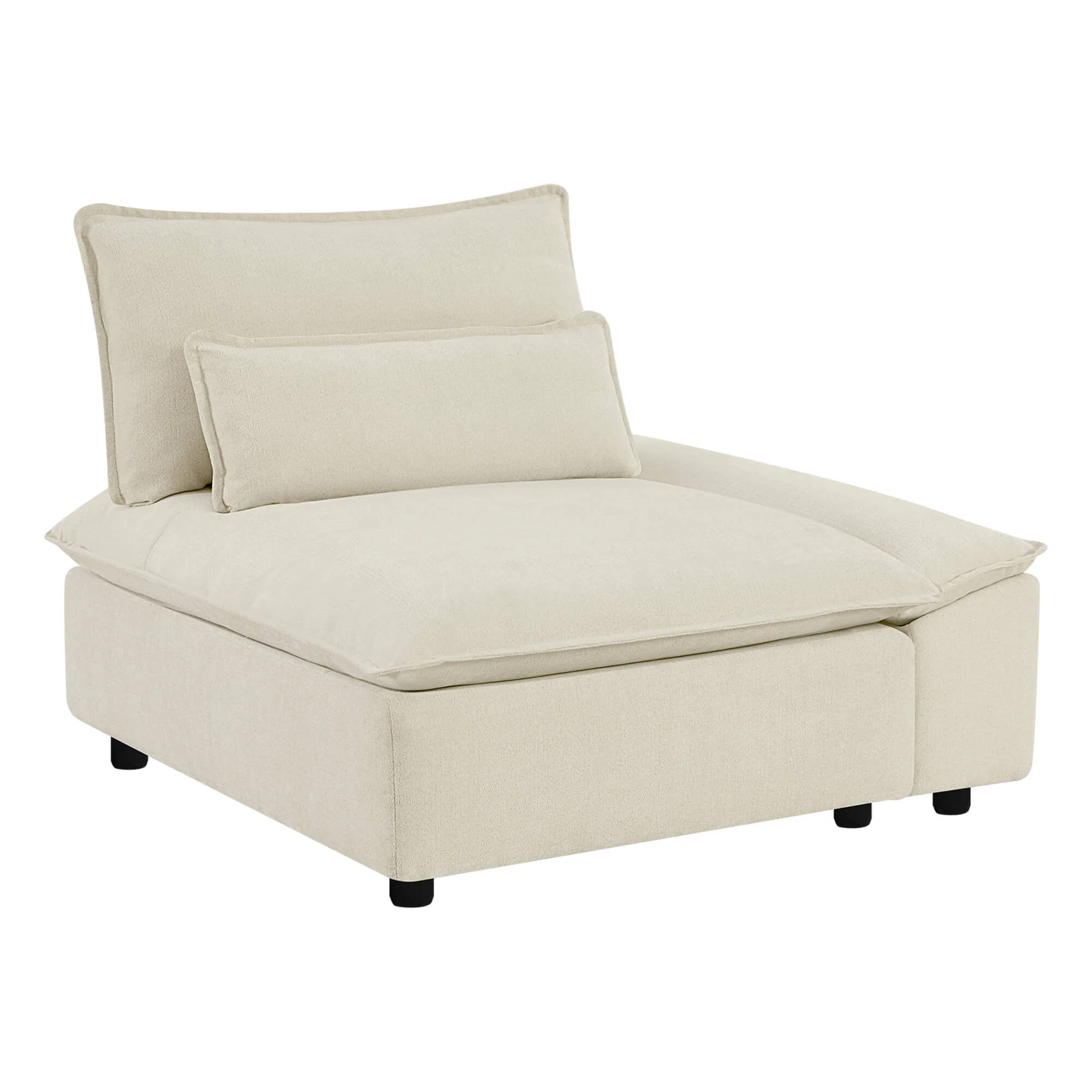 Ace Minimalist Chenille Adjustable Backrest 6-Seater Modular Sofa with Storage Armrest - Image 27