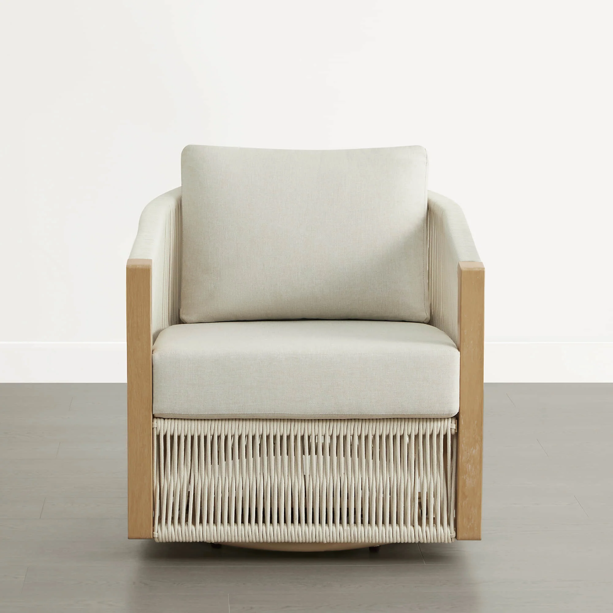 Acker Rope Outdoor Swivel Lounge Chair - Image 5