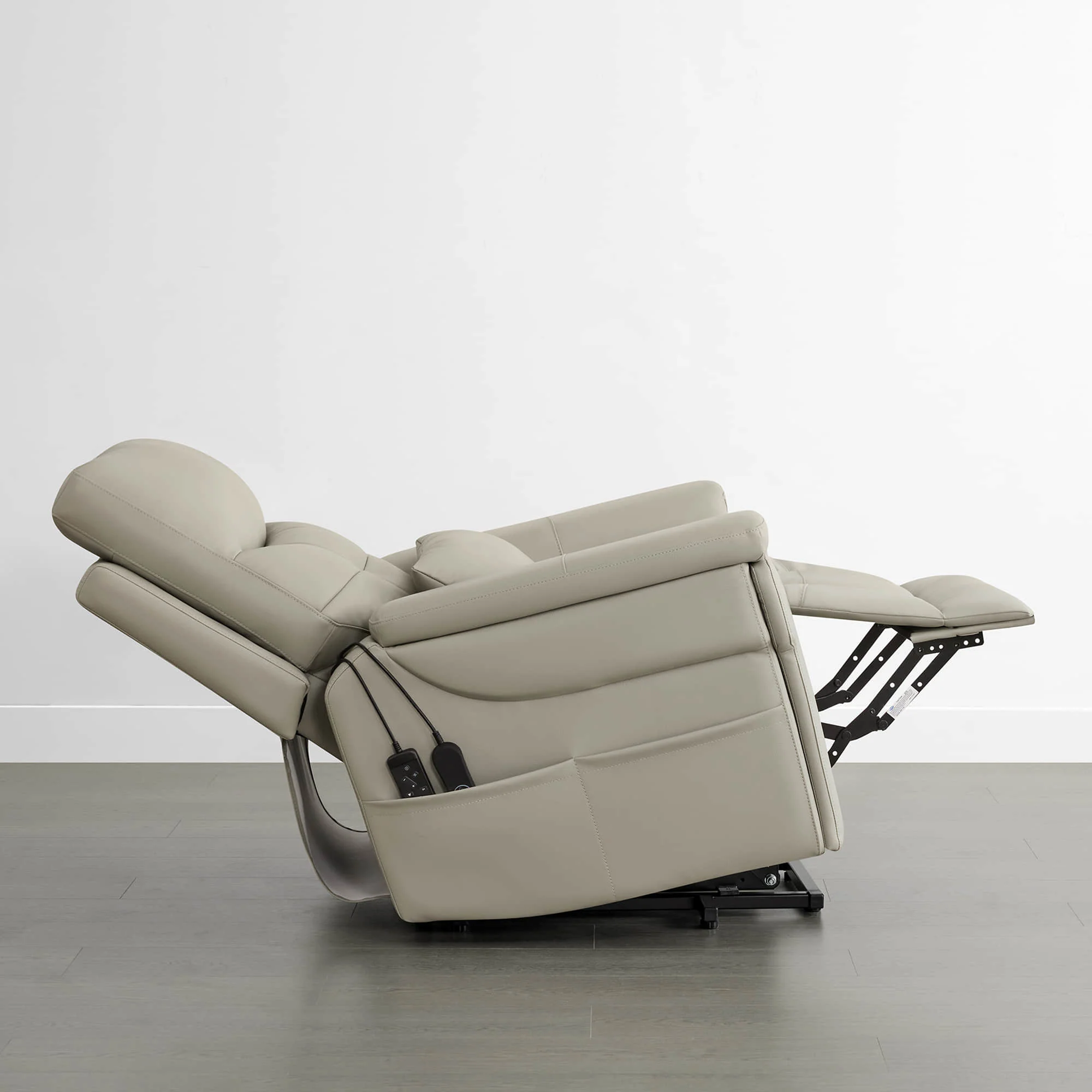 Addy Genuine Leather Lift Assist Power Recliner With Heat Massage - Image 22