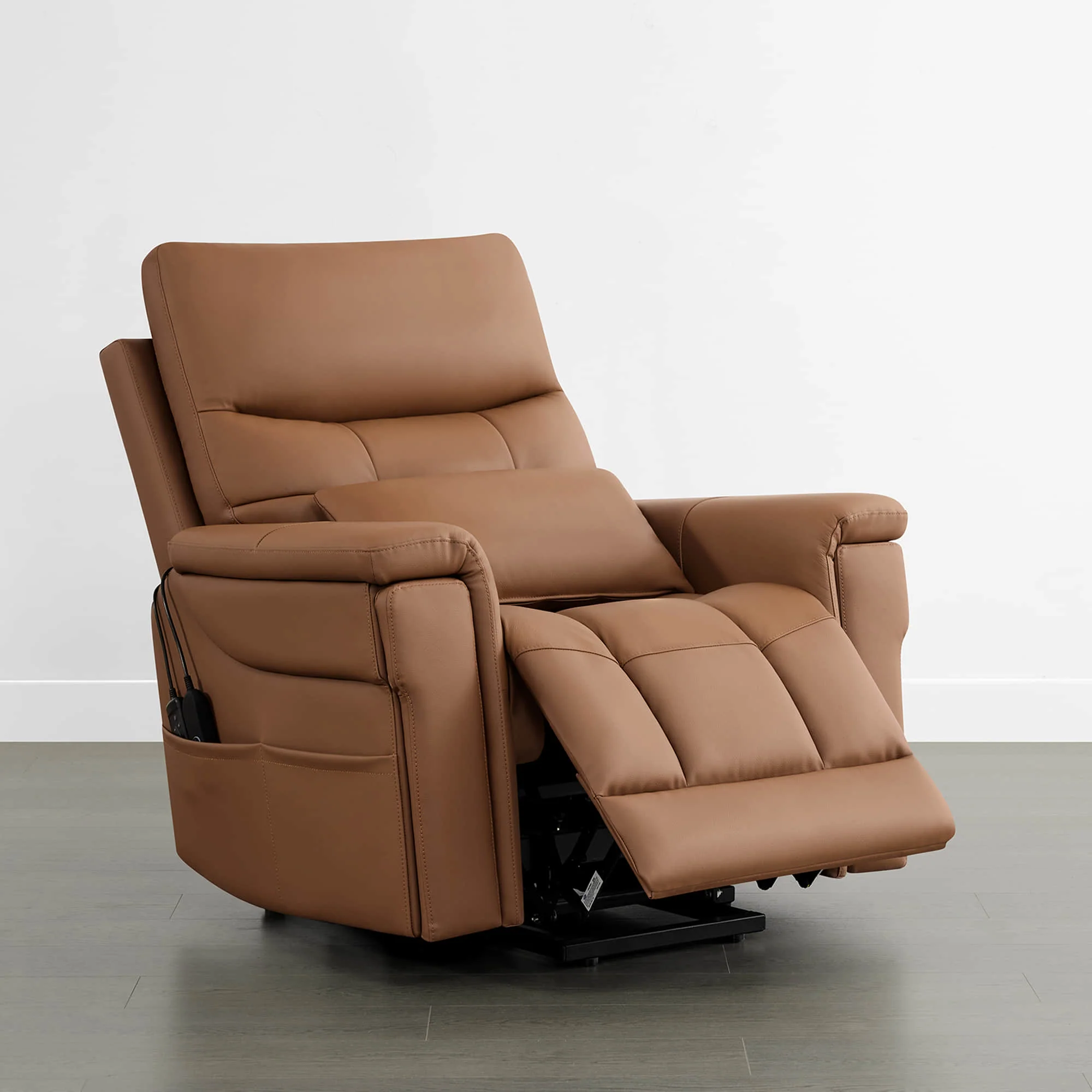 Addy Genuine Leather Lift Assist Power Recliner With Heat Massage - Image 5
