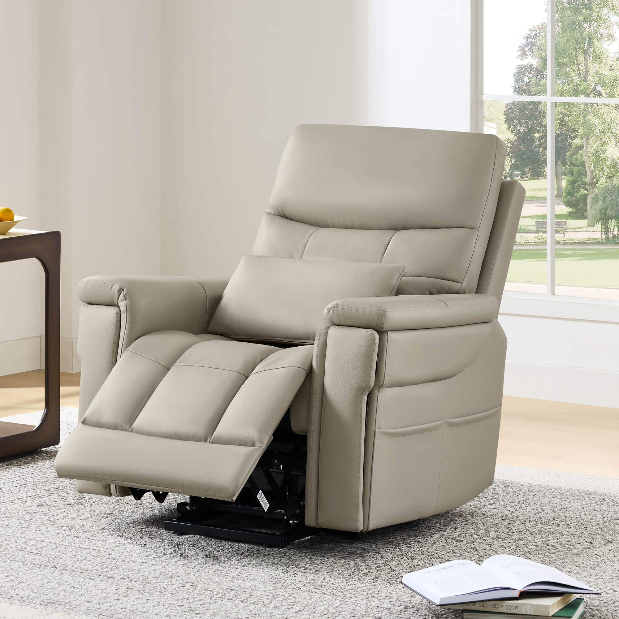 Addy Genuine Leather Lift Assist Power Recliner With Heat Massage - Image 56