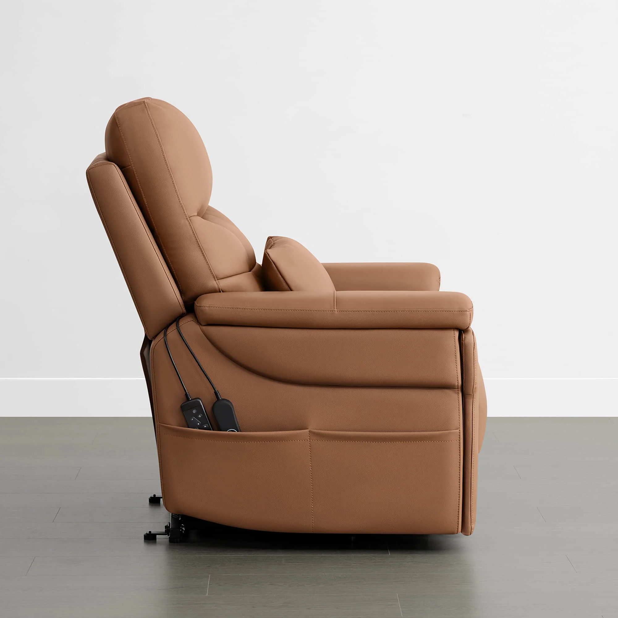 Addy Genuine Leather Lift Assist Power Recliner With Heat Massage - Image 6