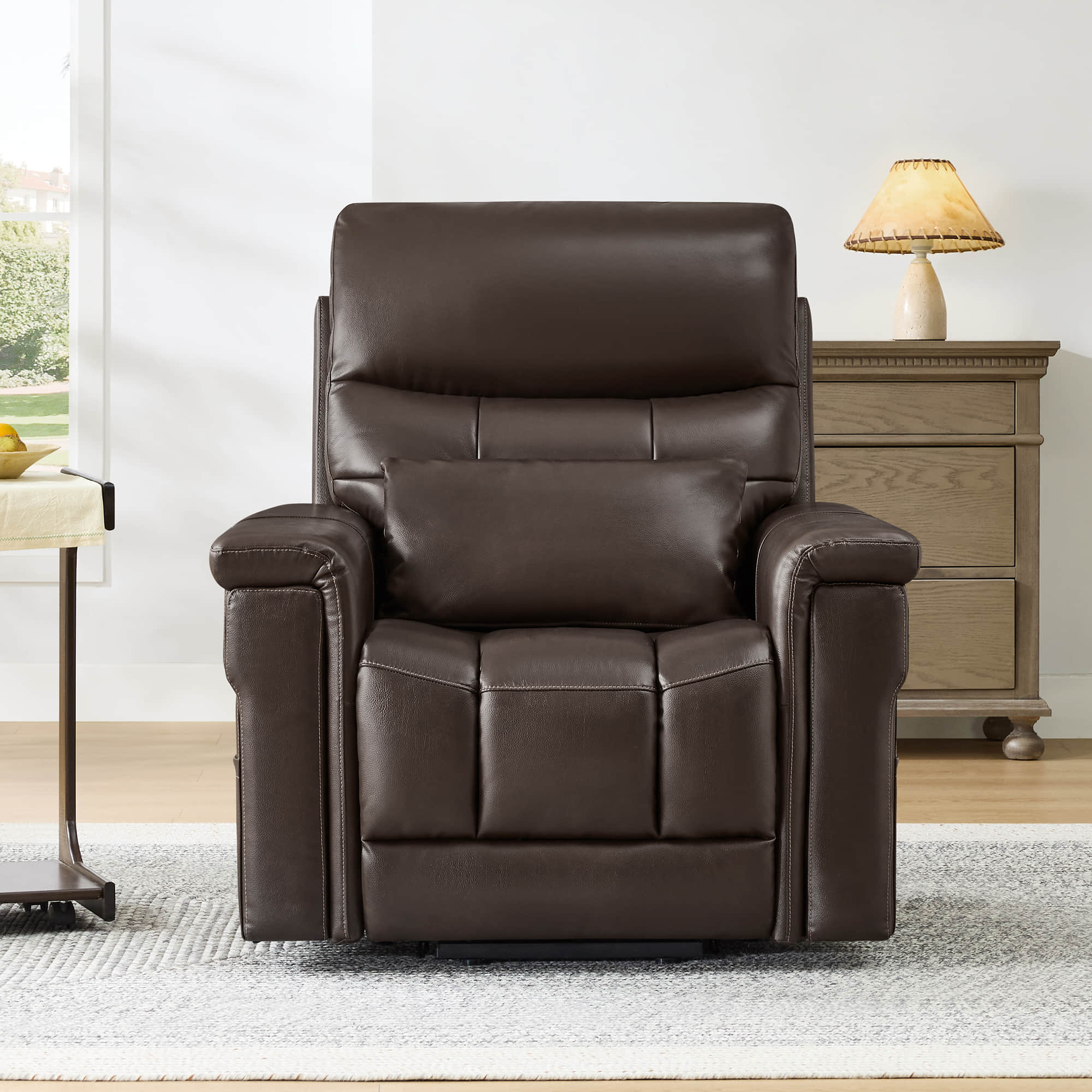 Addy Genuine Leather Lift Assist Power Recliner With Heat Massage - Image 60