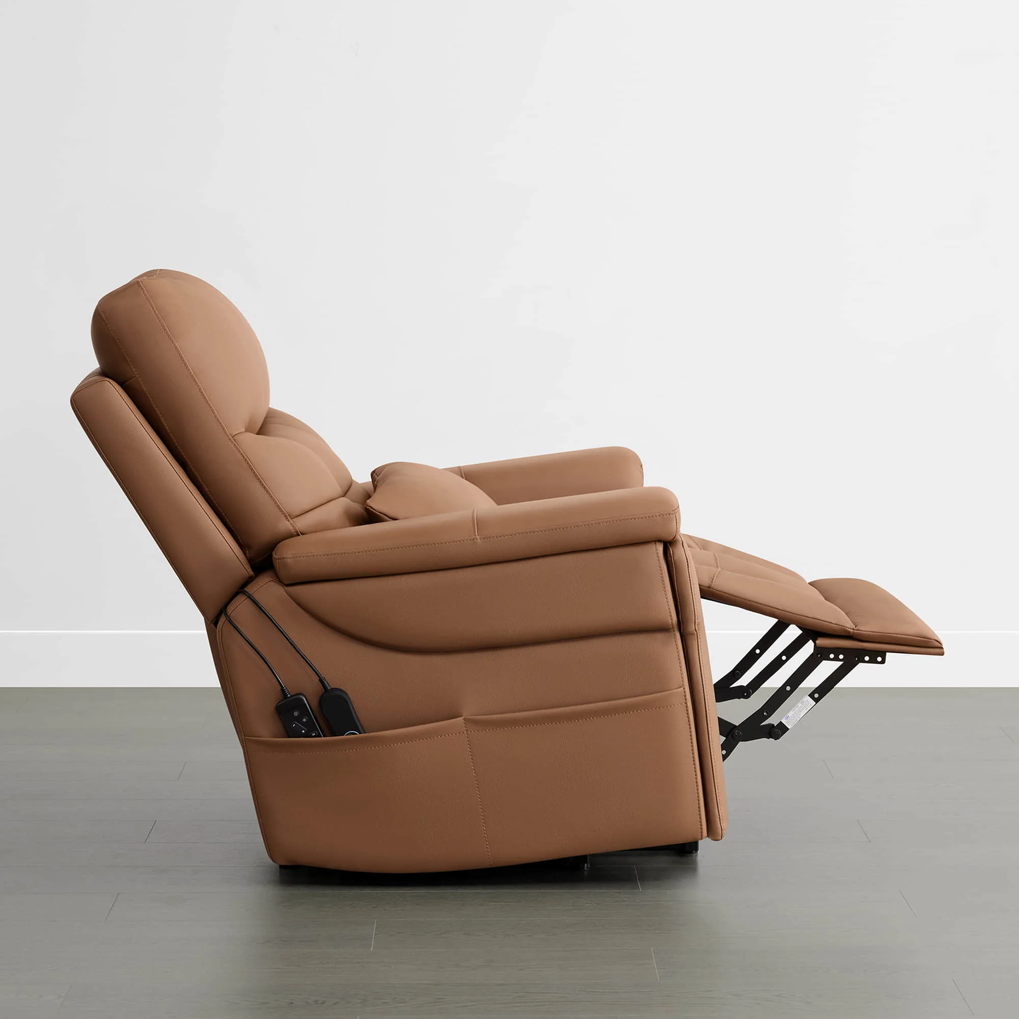 Addy Genuine Leather Lift Assist Power Recliner With Heat Massage - Image 8
