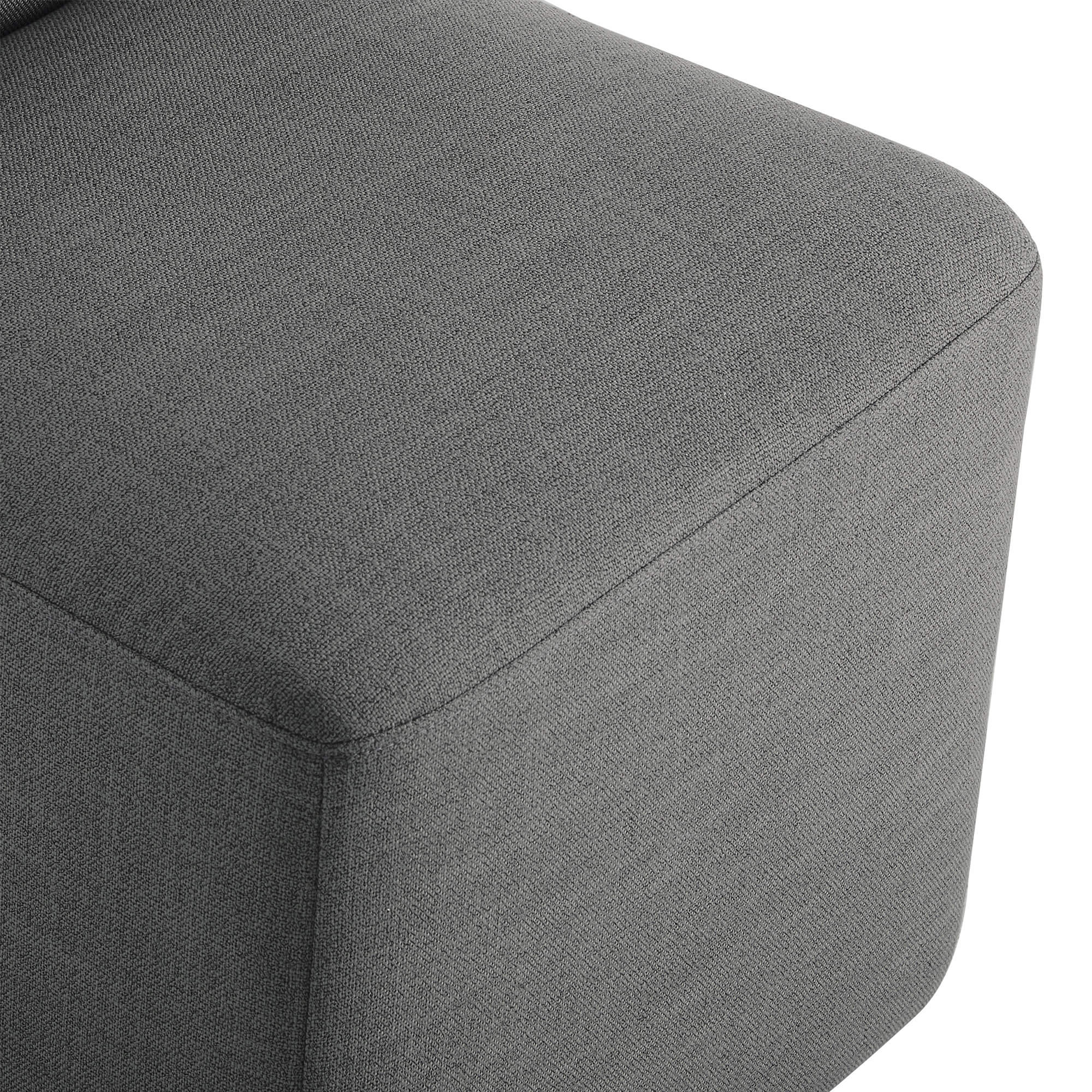 Aida Performance Fabric Rolling Dining Chair With Casters Base - Image 45