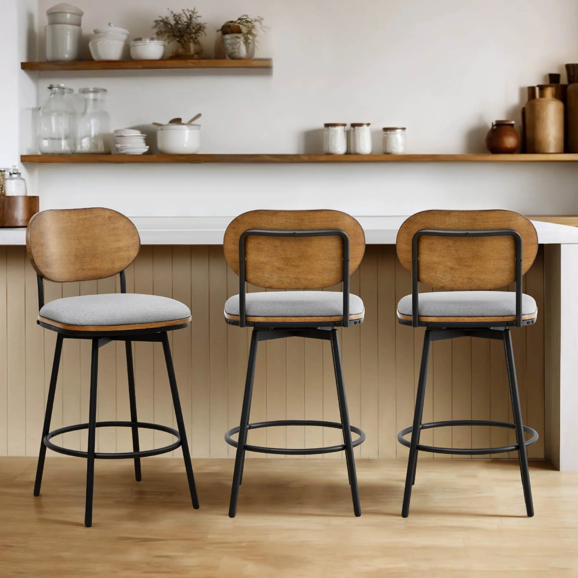 Aislinn Swivel Bar & Counter Stools - Image 90