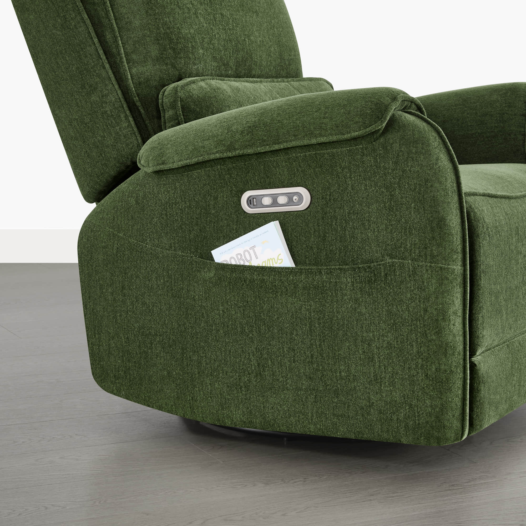 Alicia Power Swivel Nursery Glider Recliner with Nightlight - Image 50