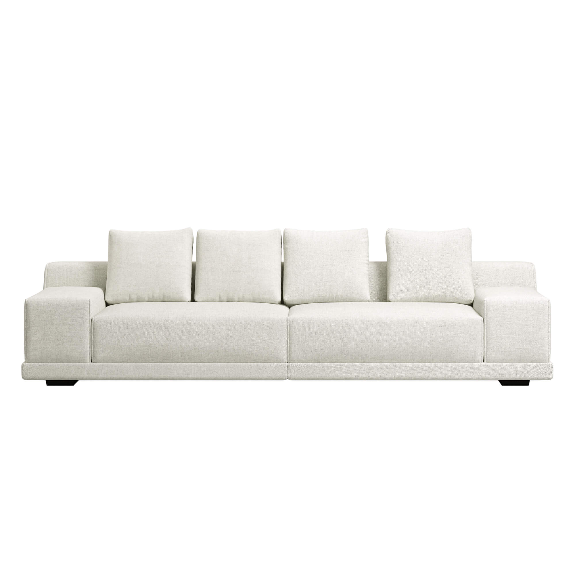 Alora 4-Seater Modern Sofa with Wide Arms - Image 3