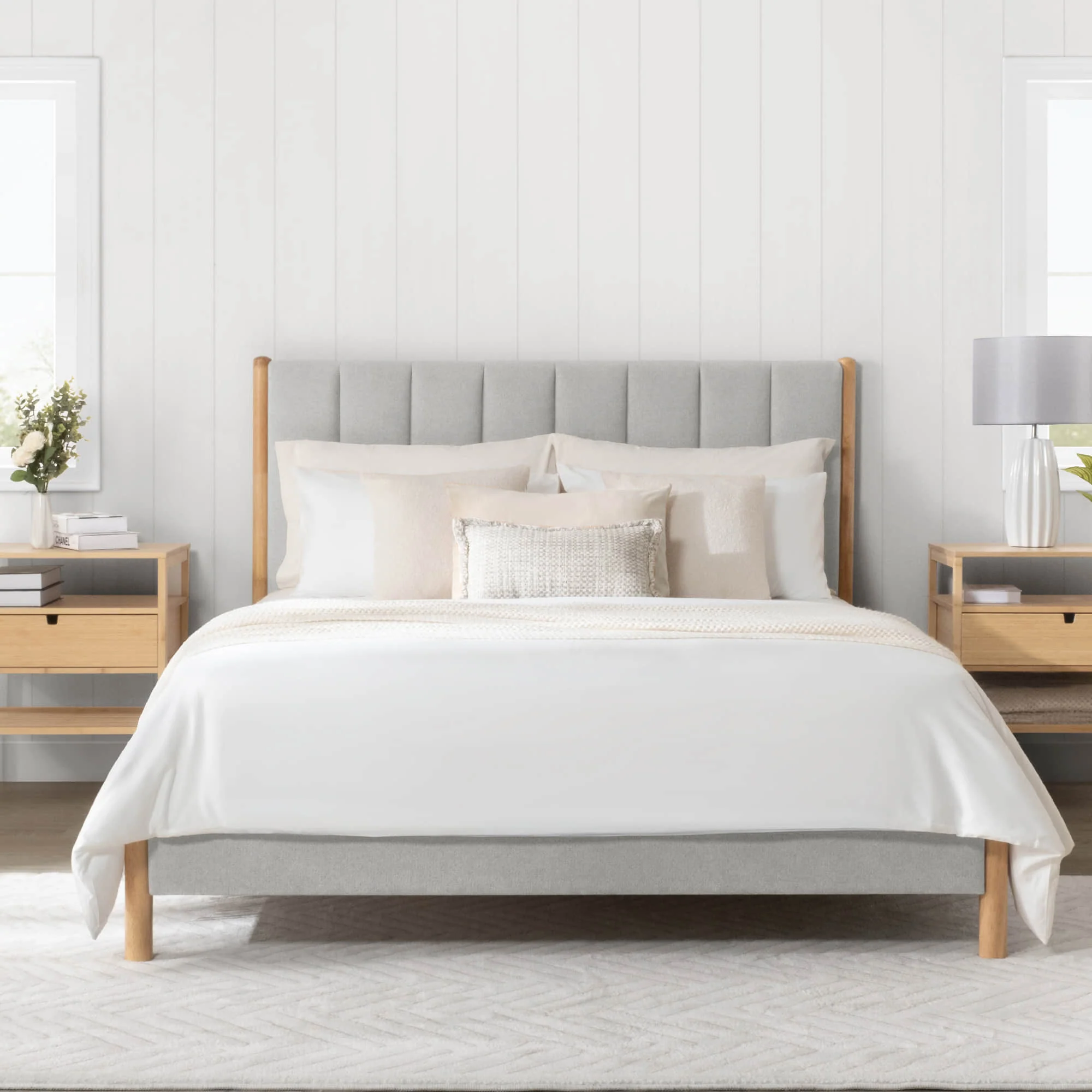 Serene Full Contemporary Upholstered Platform Bed - Image 20