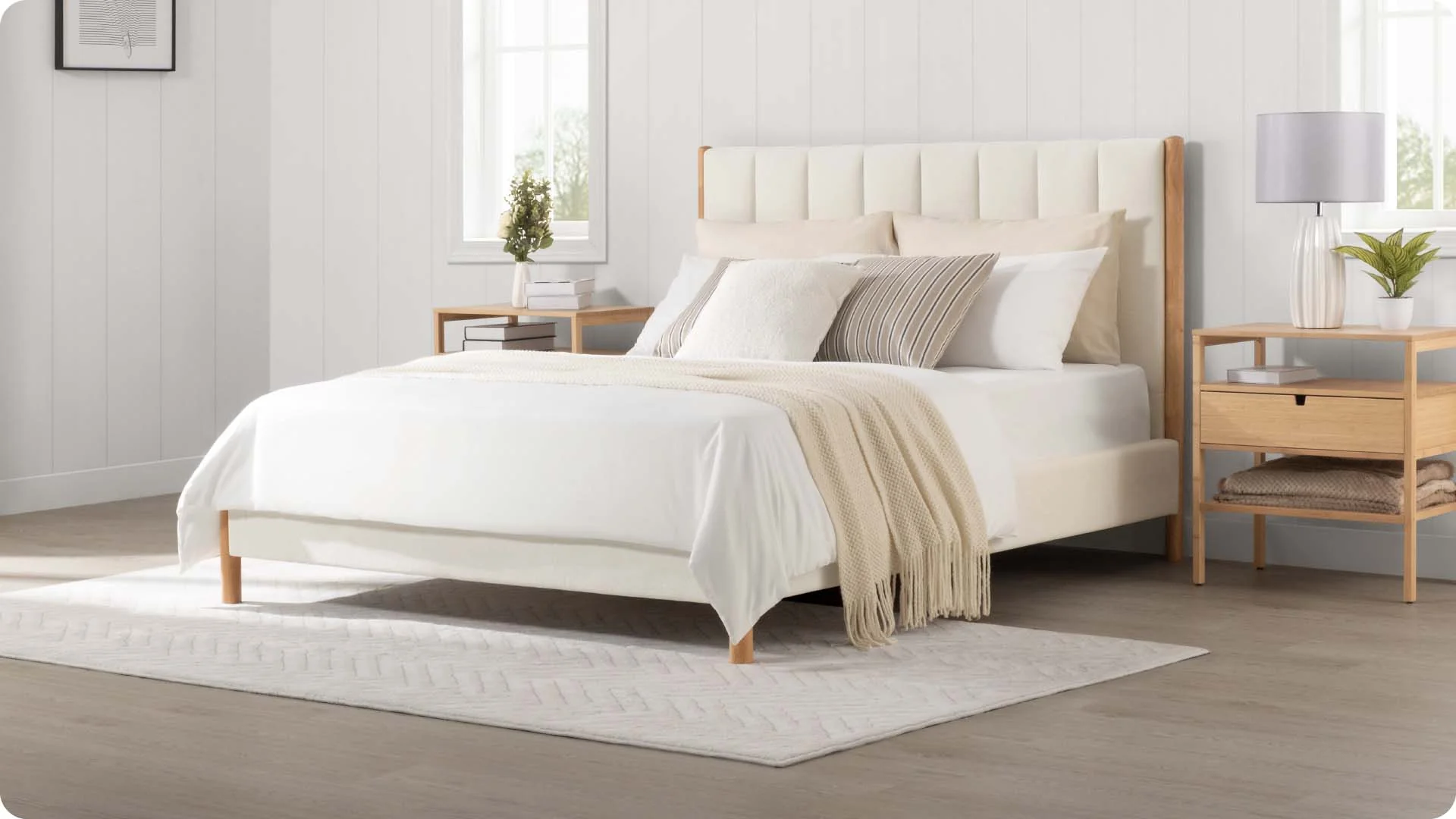 Bedroom Bundle | Serene Queen-size Bed & Vault Ottoman - Image 4
