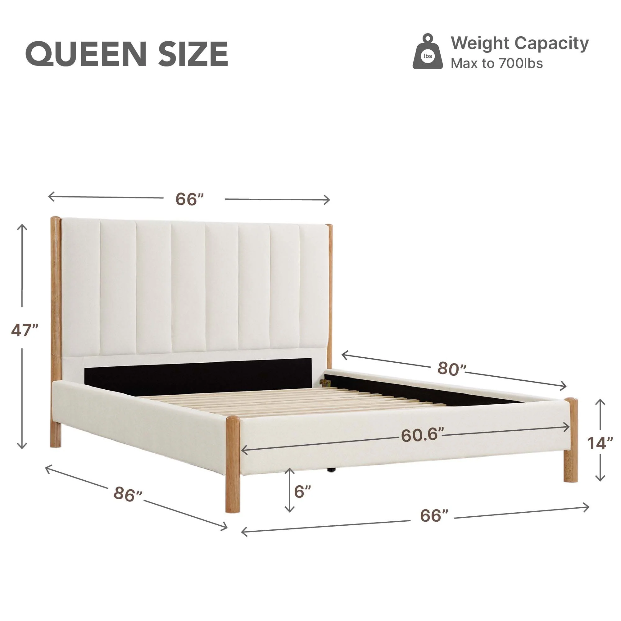 Bedroom Bundle | Serene Queen-size Bed & Vault Ottoman - Image 5