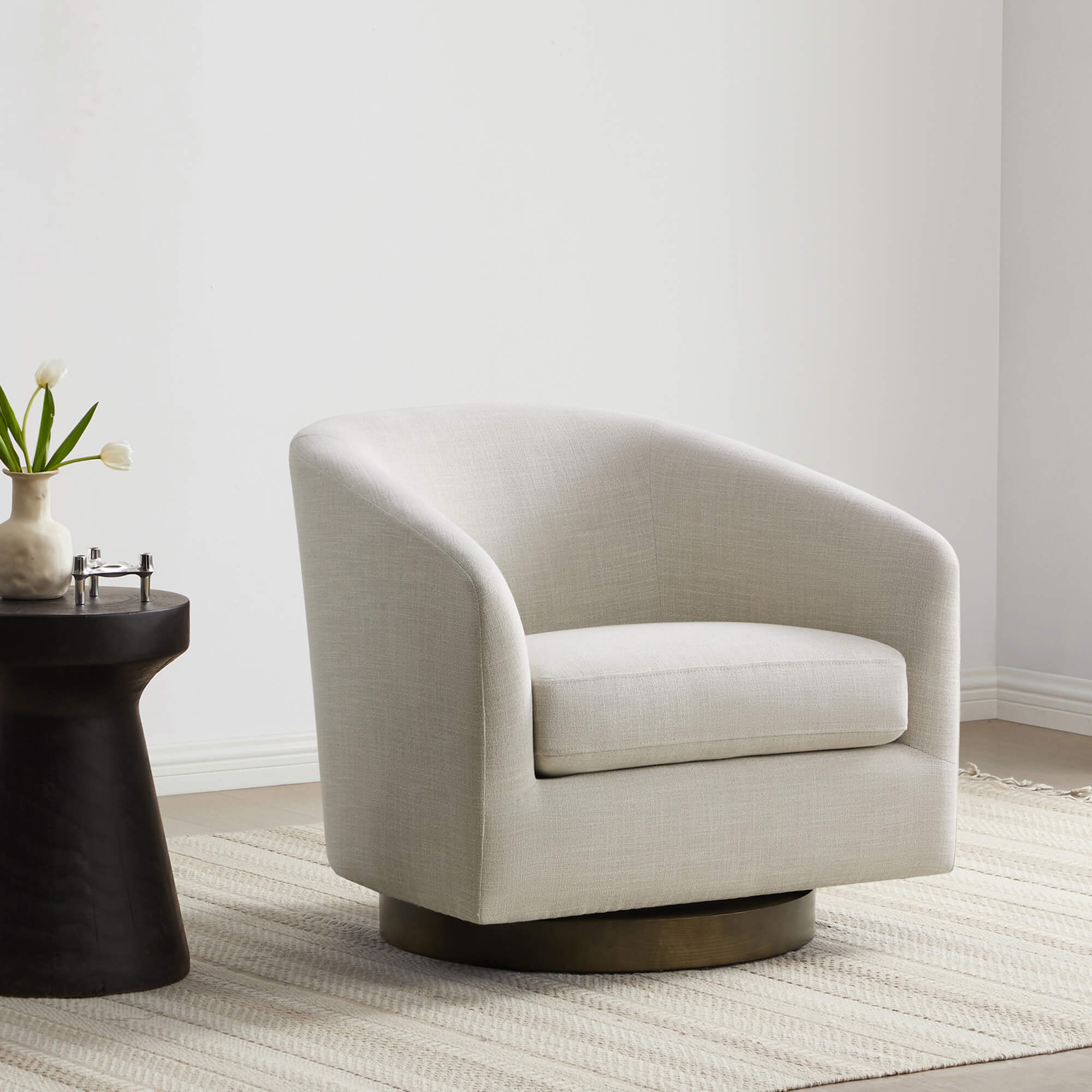 Living Room Bundle | Wren Accent Chair (Set of 2) & Cube Ottoman - Image 4