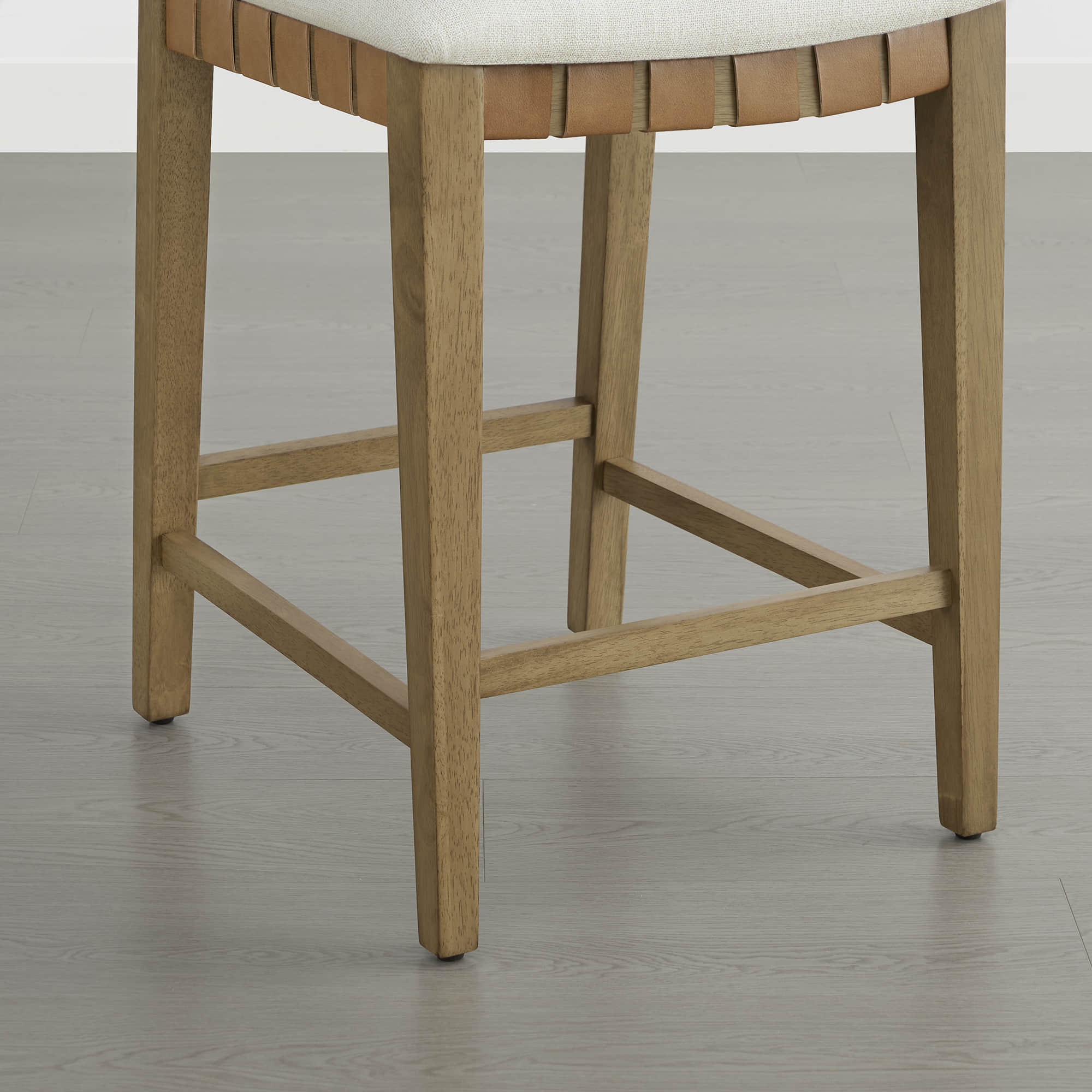 Aries Mid-century Modern Handwoven Counter Stool - Image 14