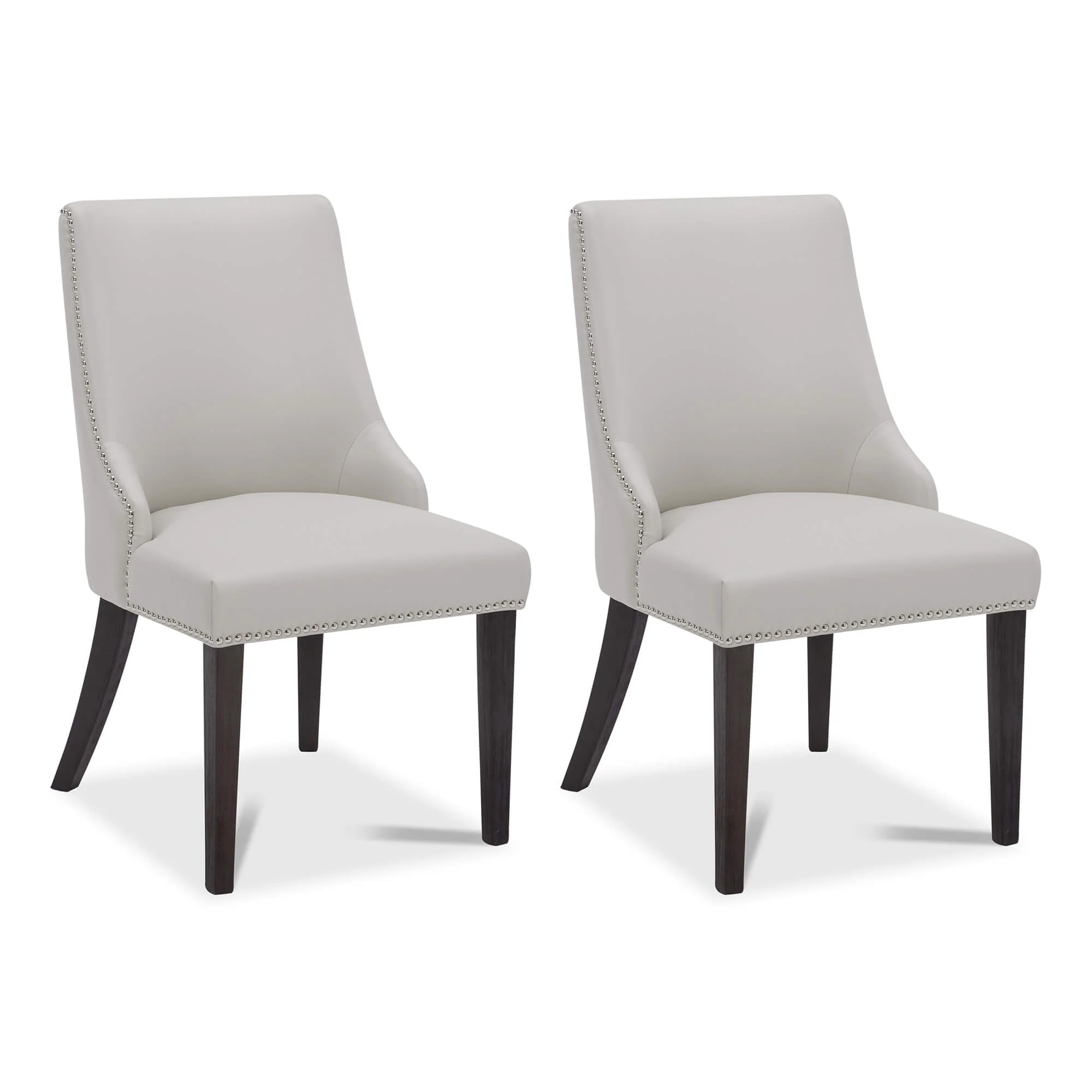 Asher Upholstered Dining Chair with Nailhead Trim (Set of 2) - Image 10