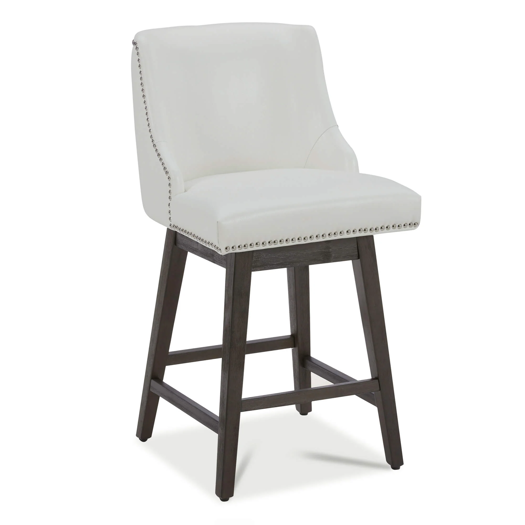 Asher Swivel Nailhead Trim Bar & Counter Stools - Image 137