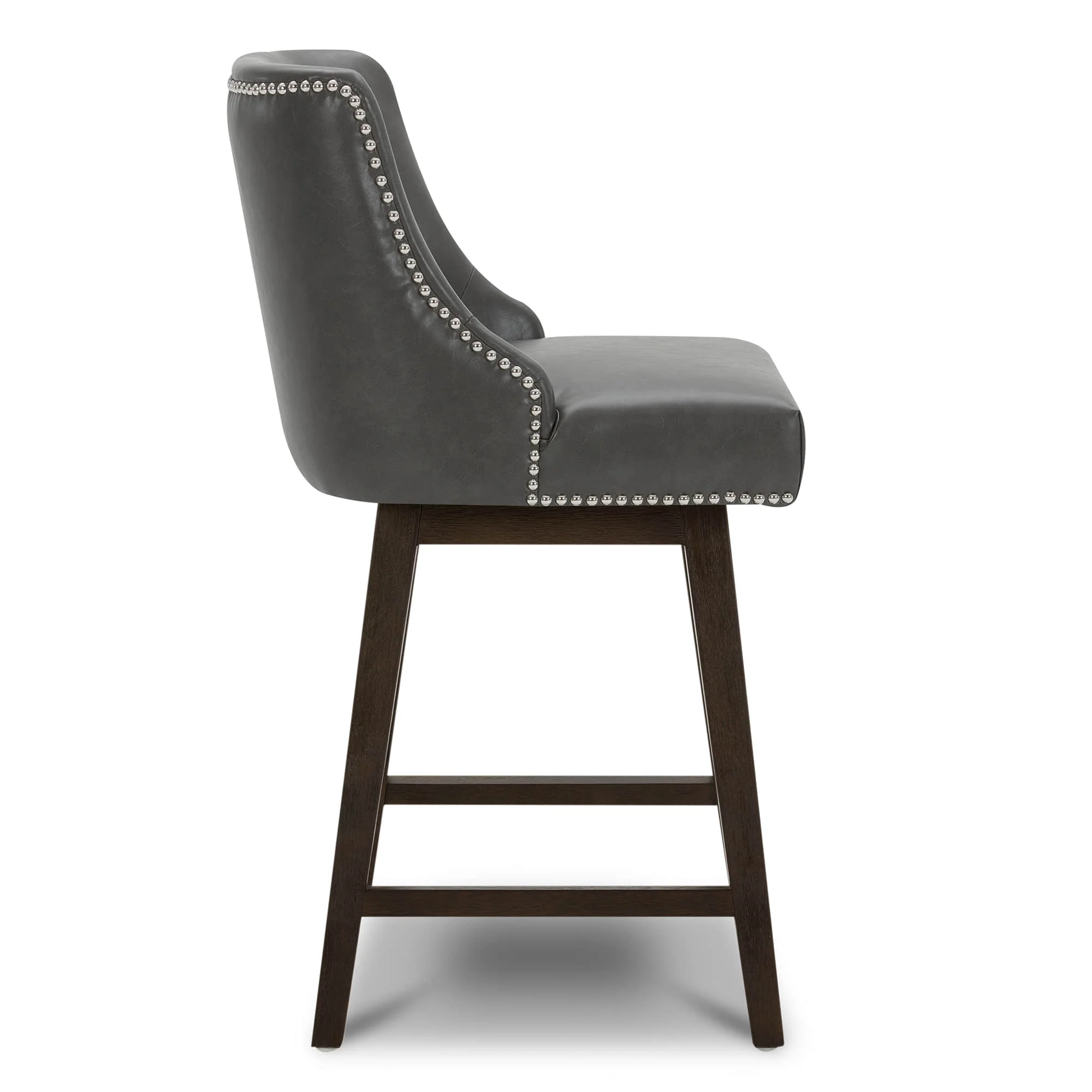 Asher Swivel Nailhead Trim Bar & Counter Stools - Image 25
