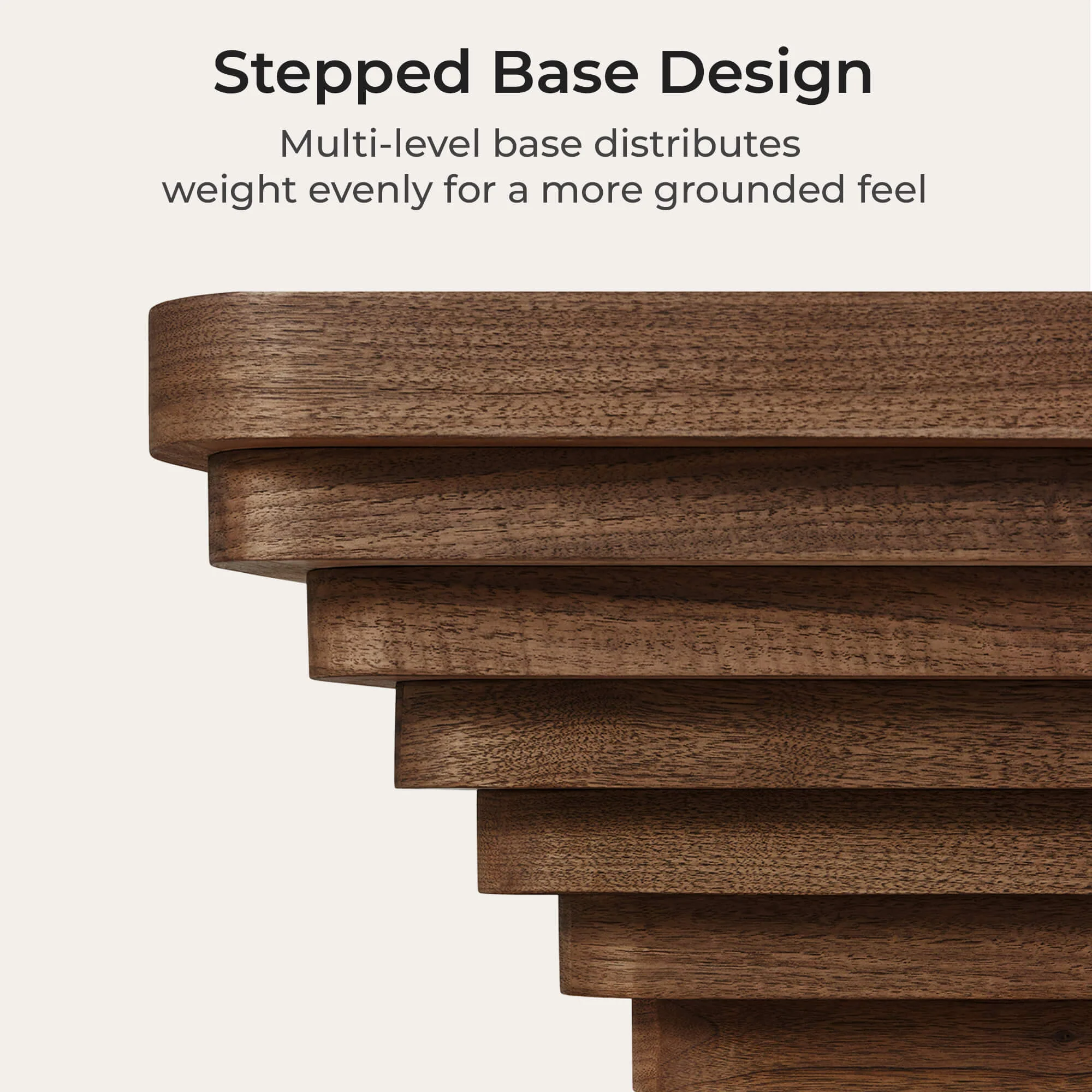 Aso Drum Wood Coffee Table with Sintered Stone - Image 5