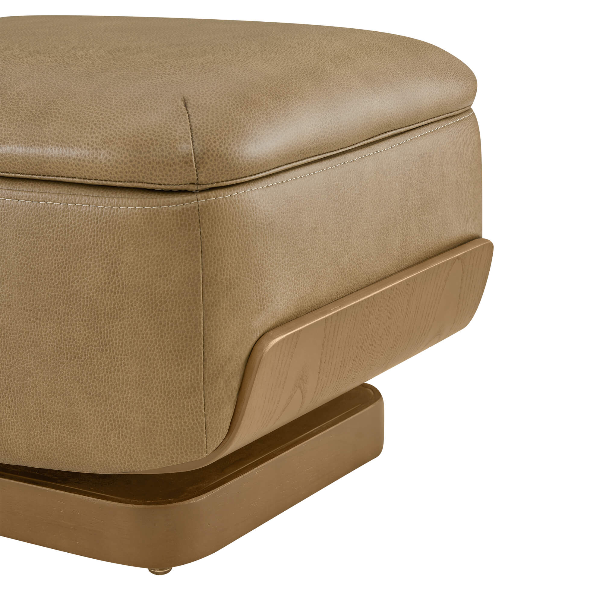 Aspen Modern Round Swivel Chair with Storage Ottoman - Image 47