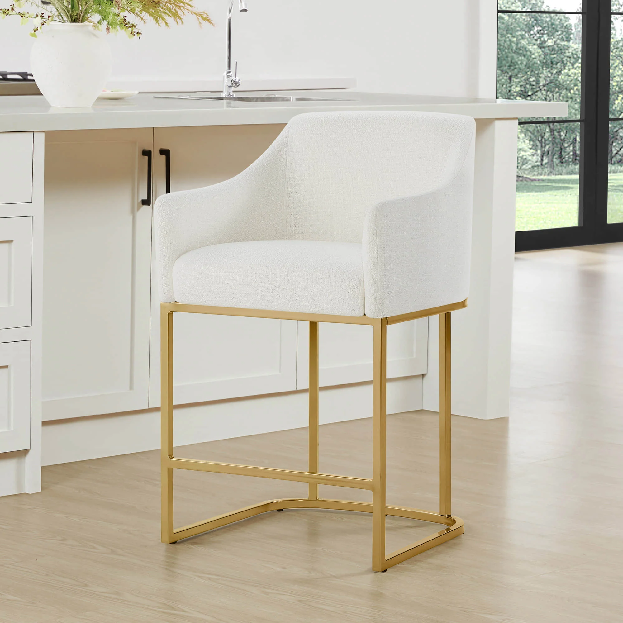Aubrey Modern Barrel Counter Stools  (Set of 2) - Image 13
