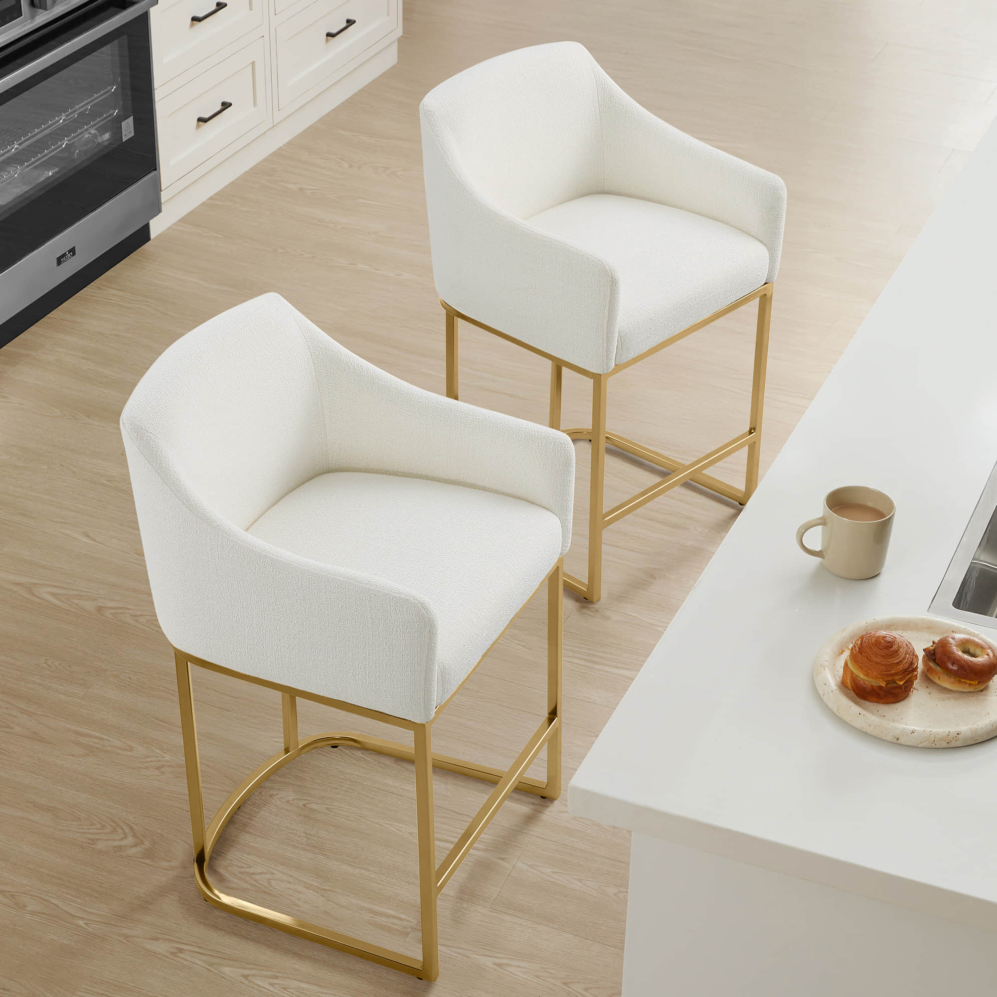 Aubrey Modern Barrel Counter Stools  (Set of 2) - Image 18