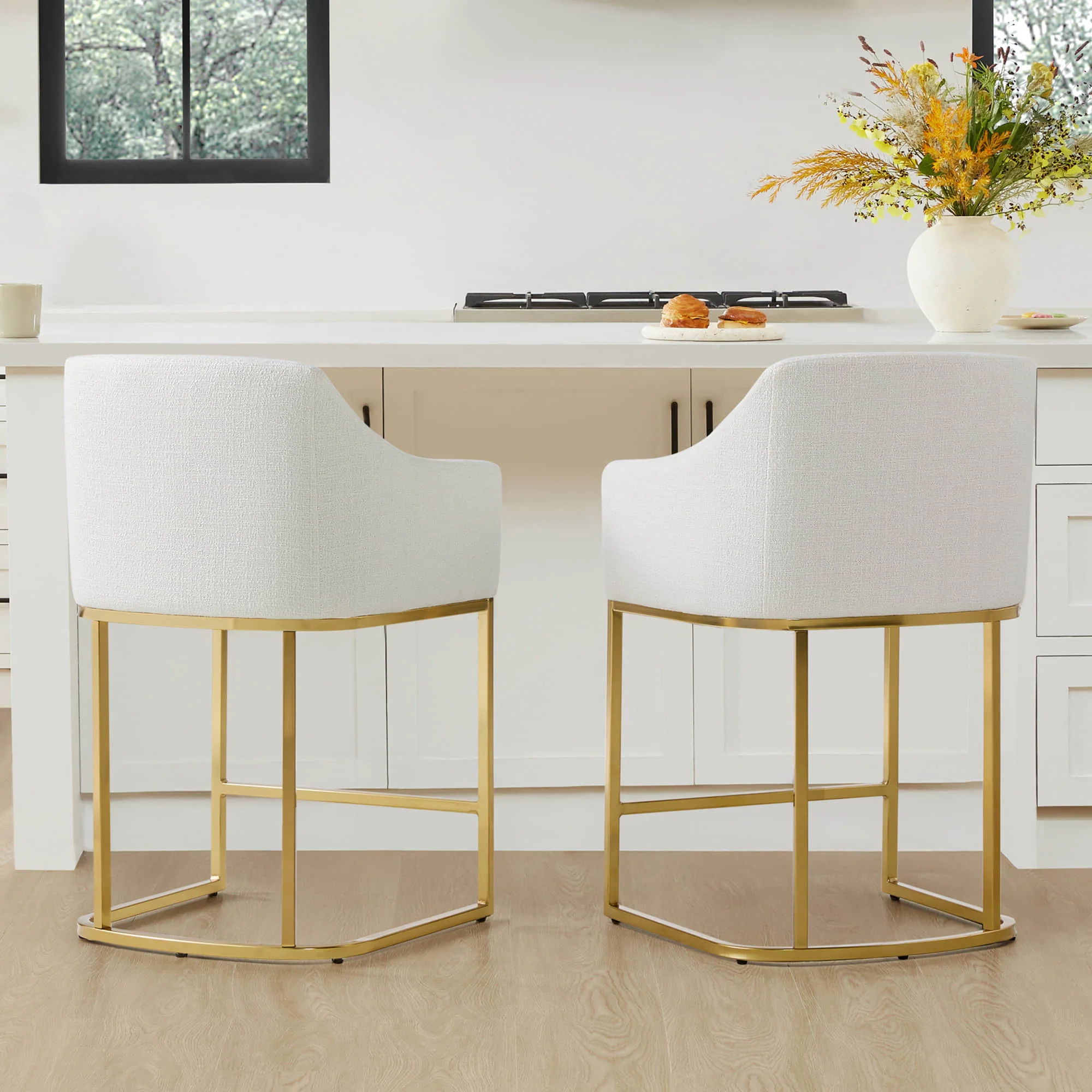 Aubrey Modern Barrel Counter Stools  (Set of 2) - Image 19