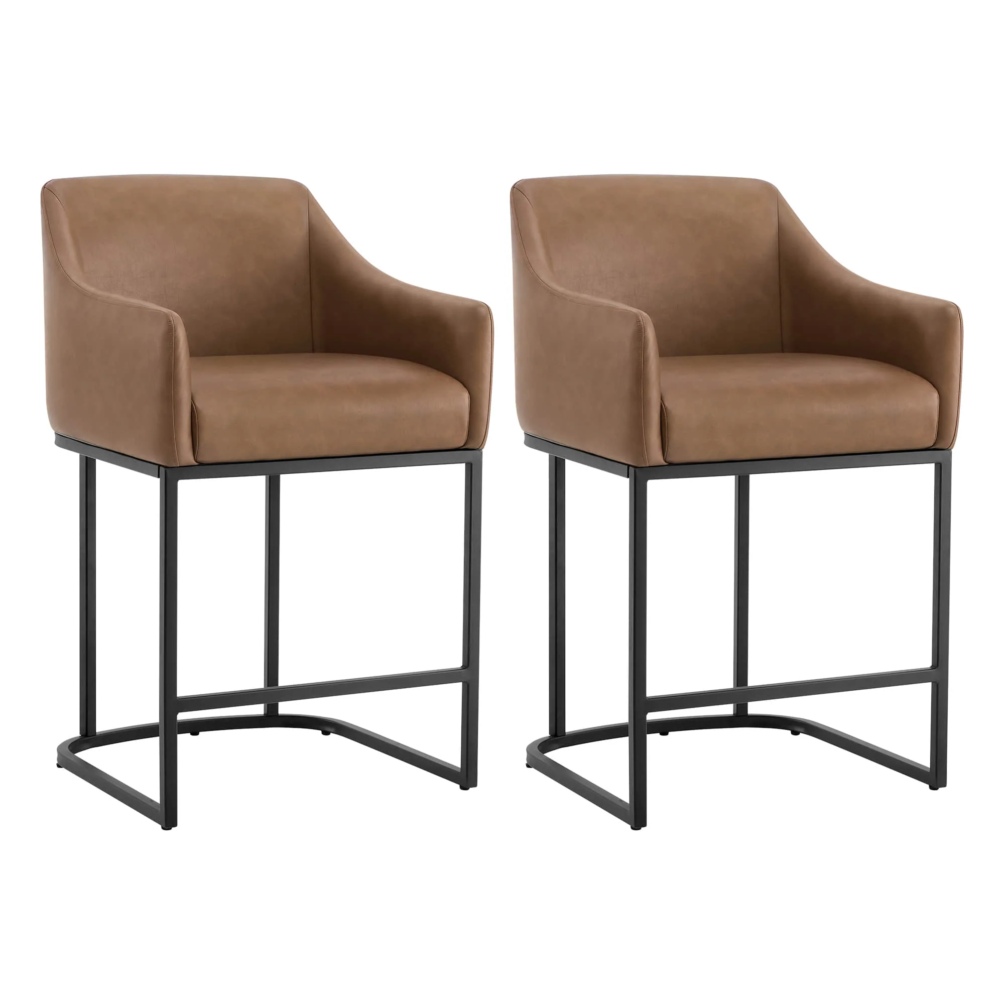 Aubrey Modern Barrel Counter Stools  (Set of 2) - Image 42