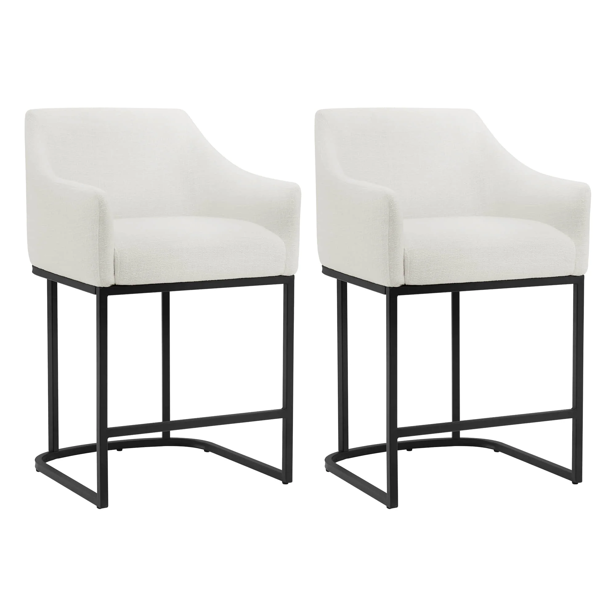 Aubrey Modern Barrel Counter Stools  (Set of 2) - Image 44