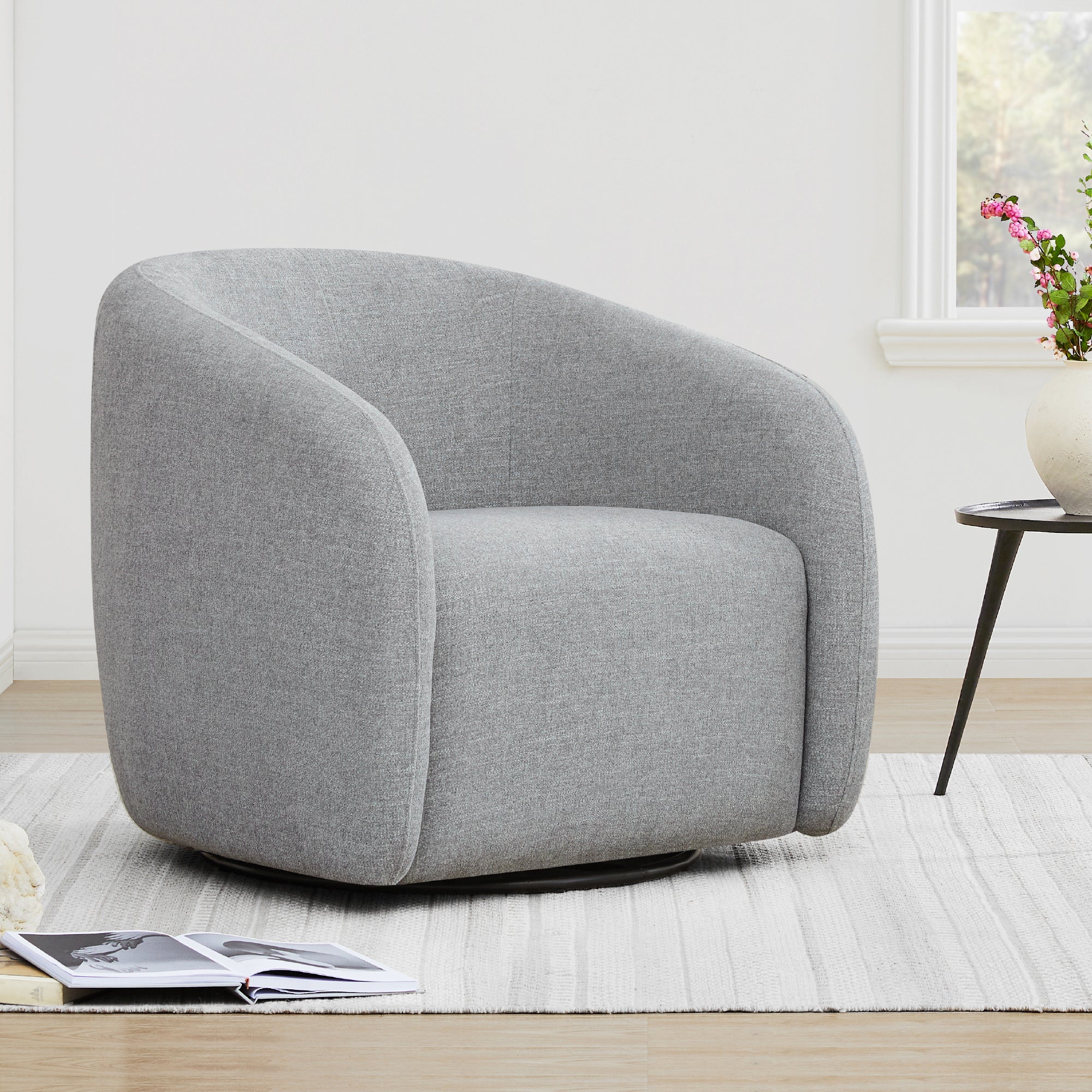 Bella Modern Swivel Accent Chair - Image 6
