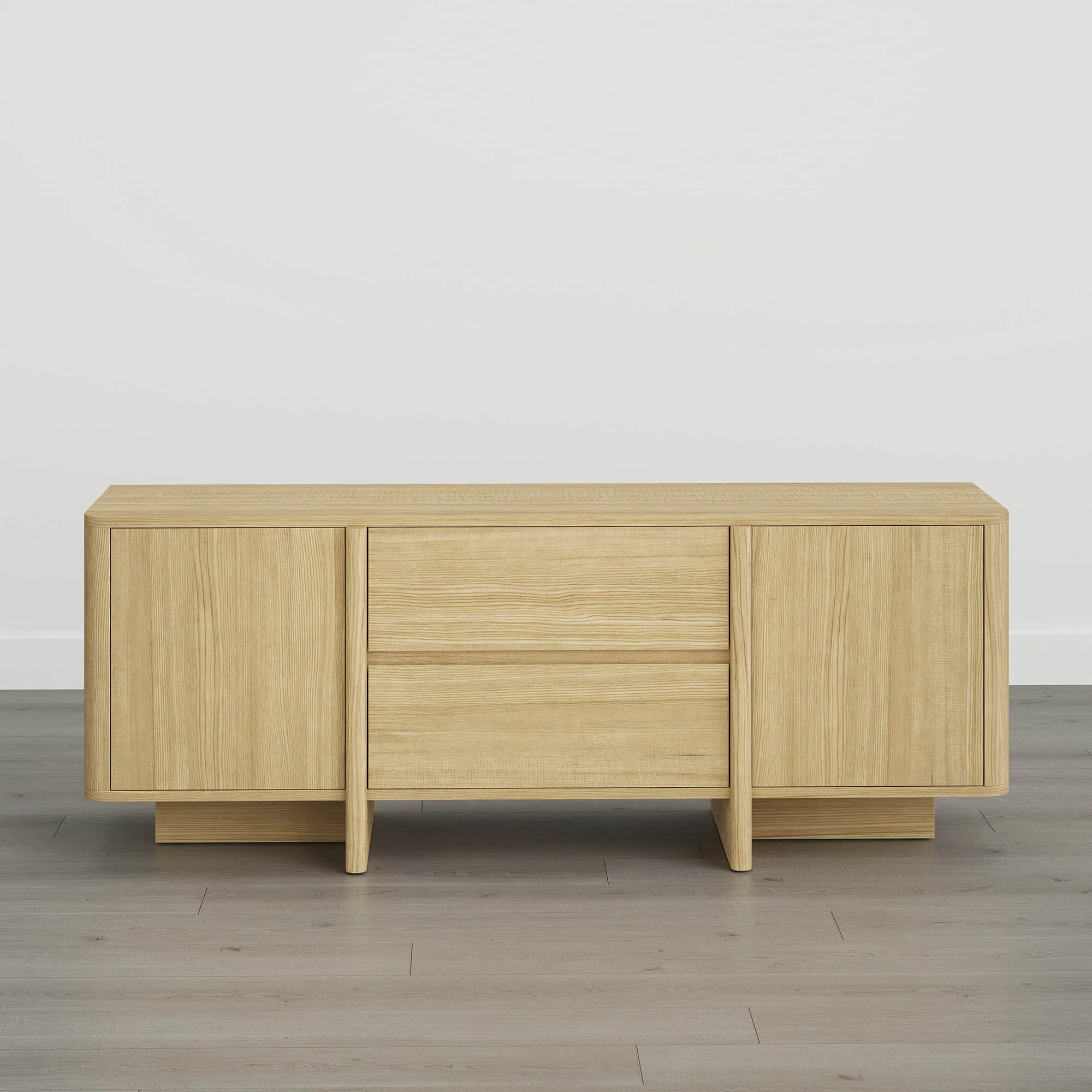 Bennett 62" Modern Arched Wood TV Stand - Image 6