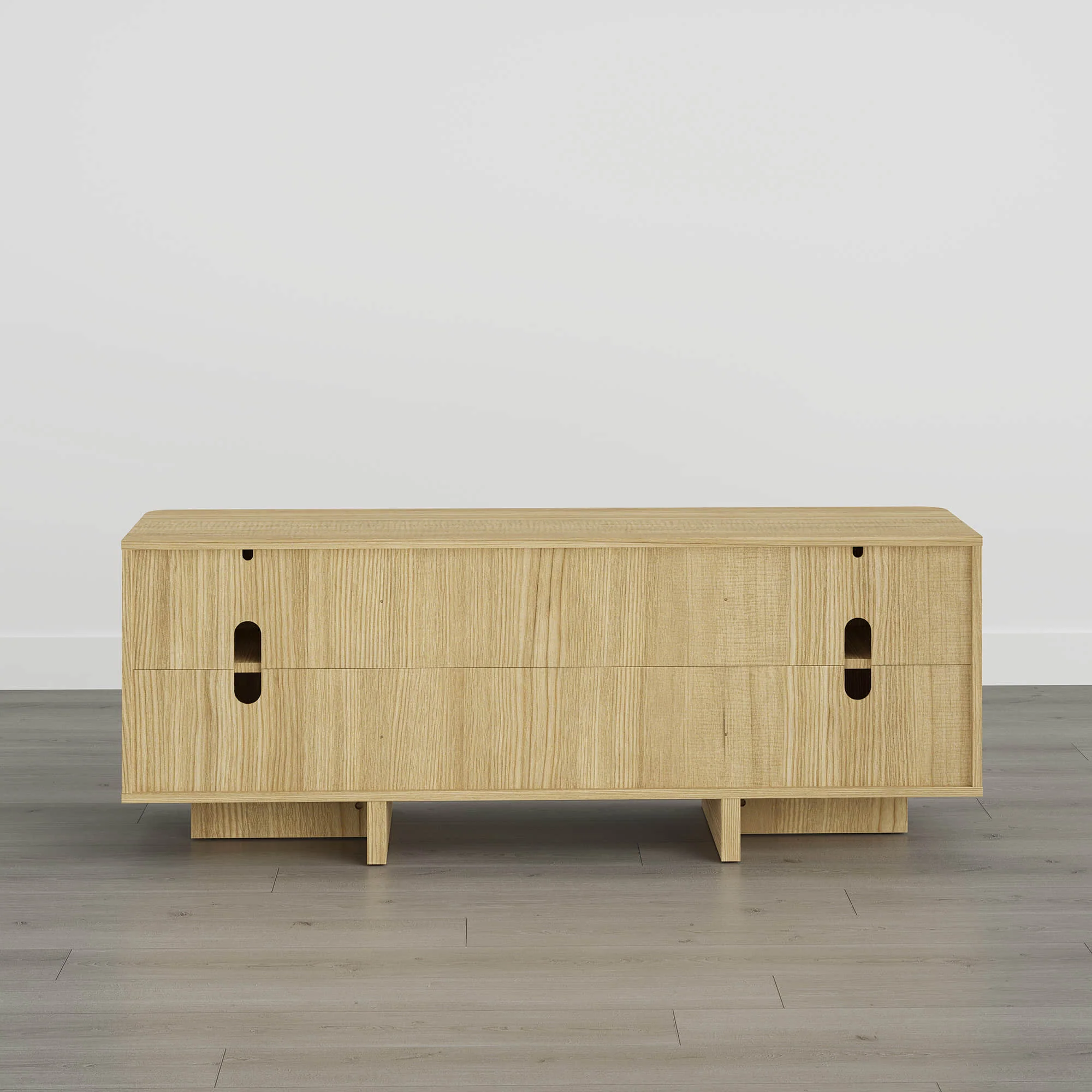 Bennett 62" Modern Arched Wood TV Stand - Image 9